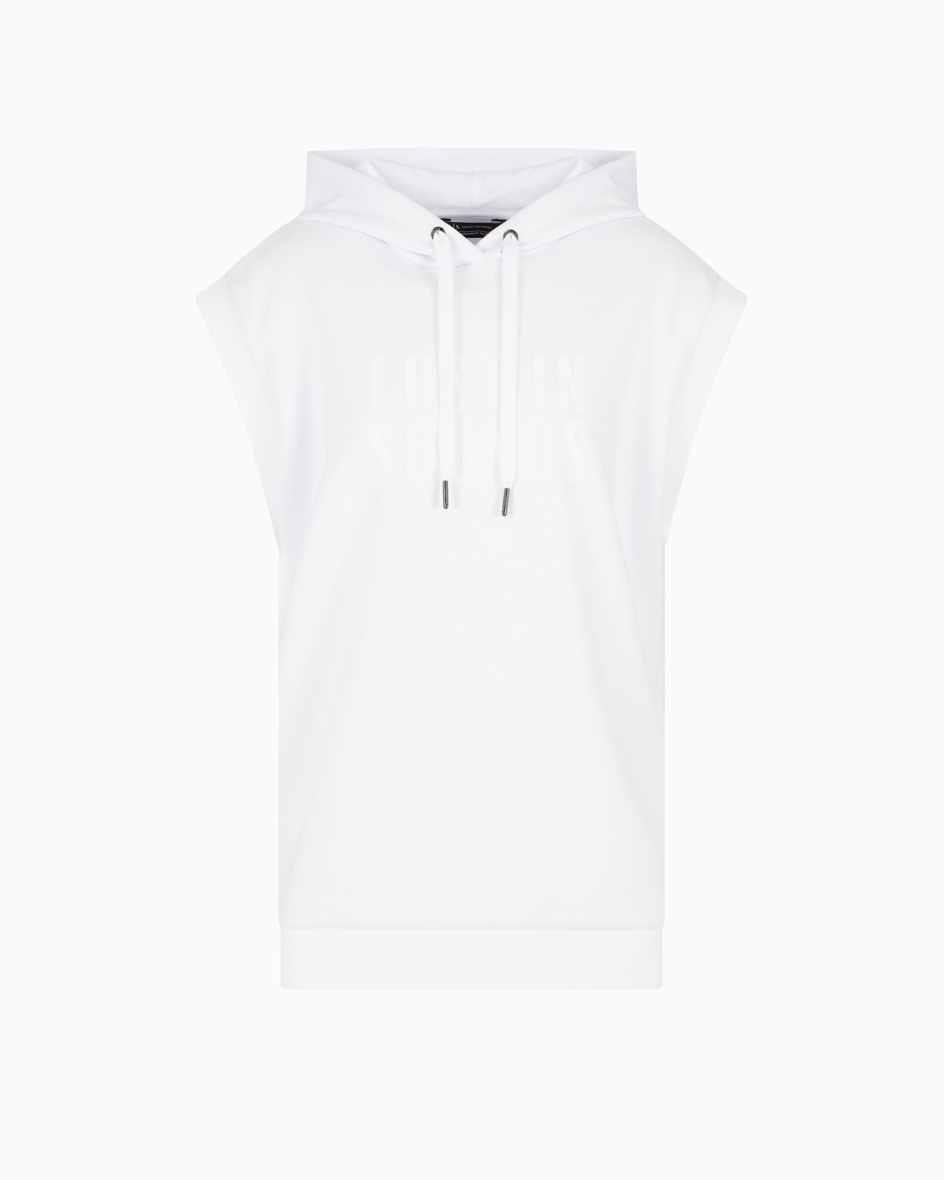 Armani Exchange Hoodies In White