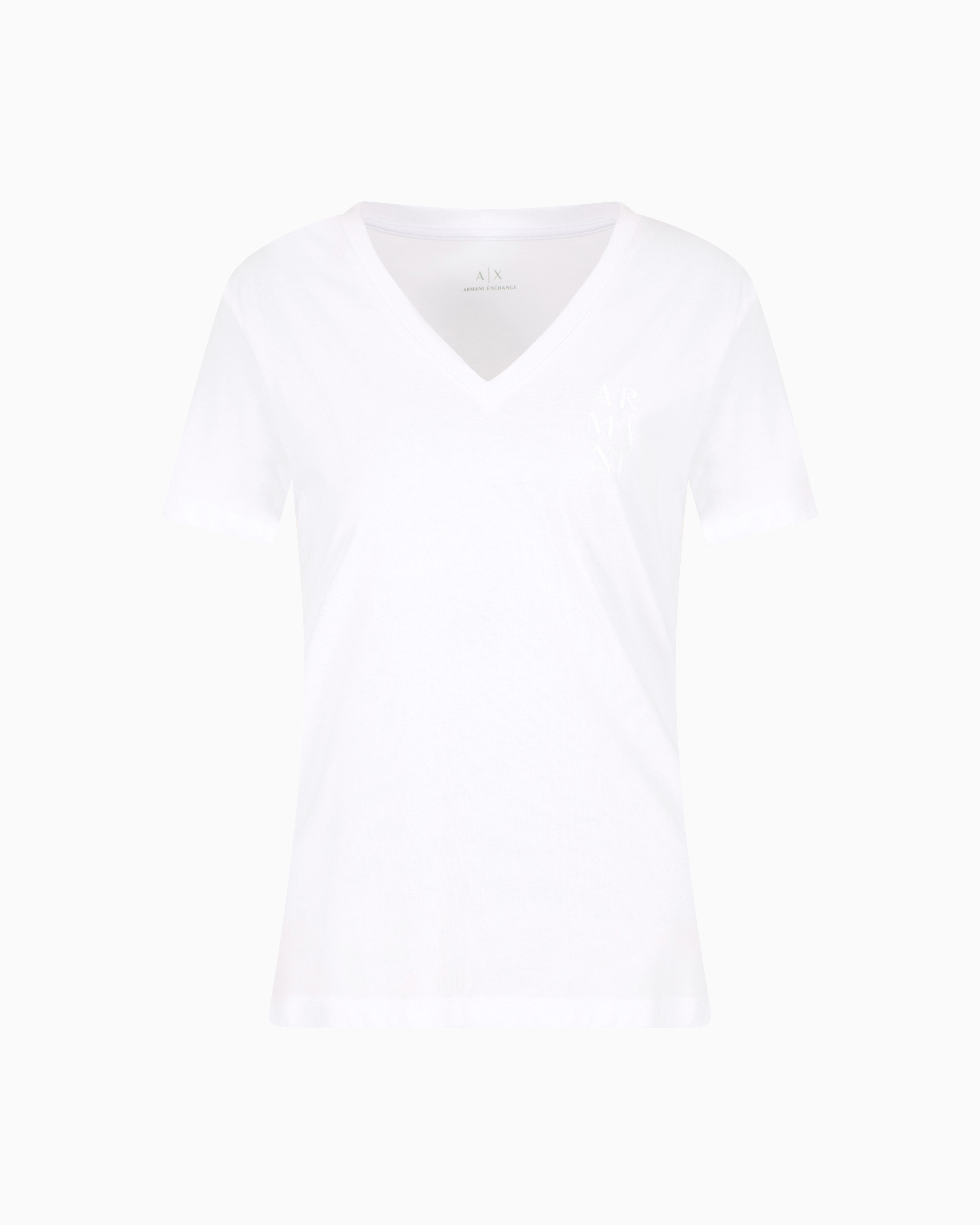 Armani Exchange Regular Fit T-shirts In White