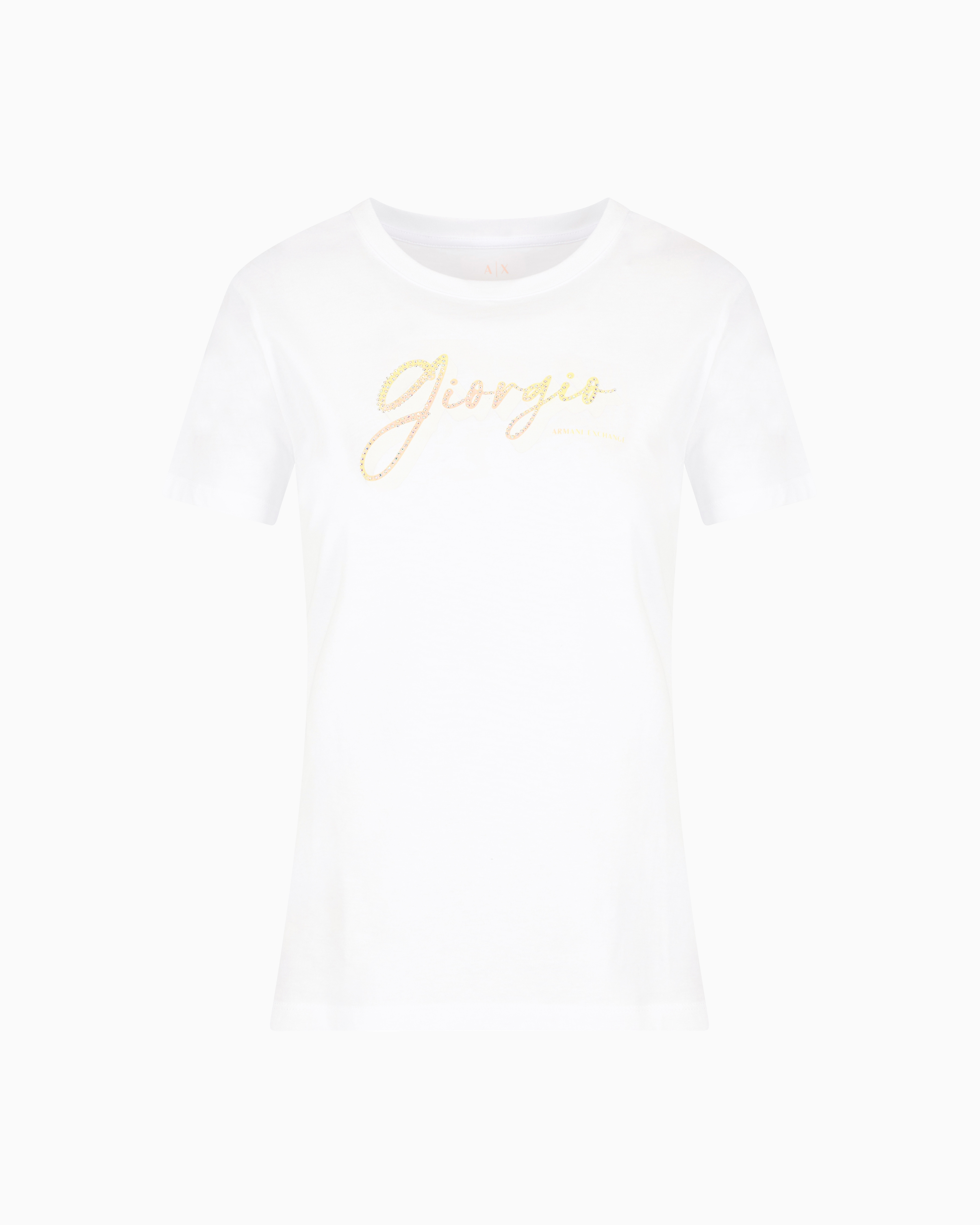 Armani Exchange Regular Fit T-shirts In White