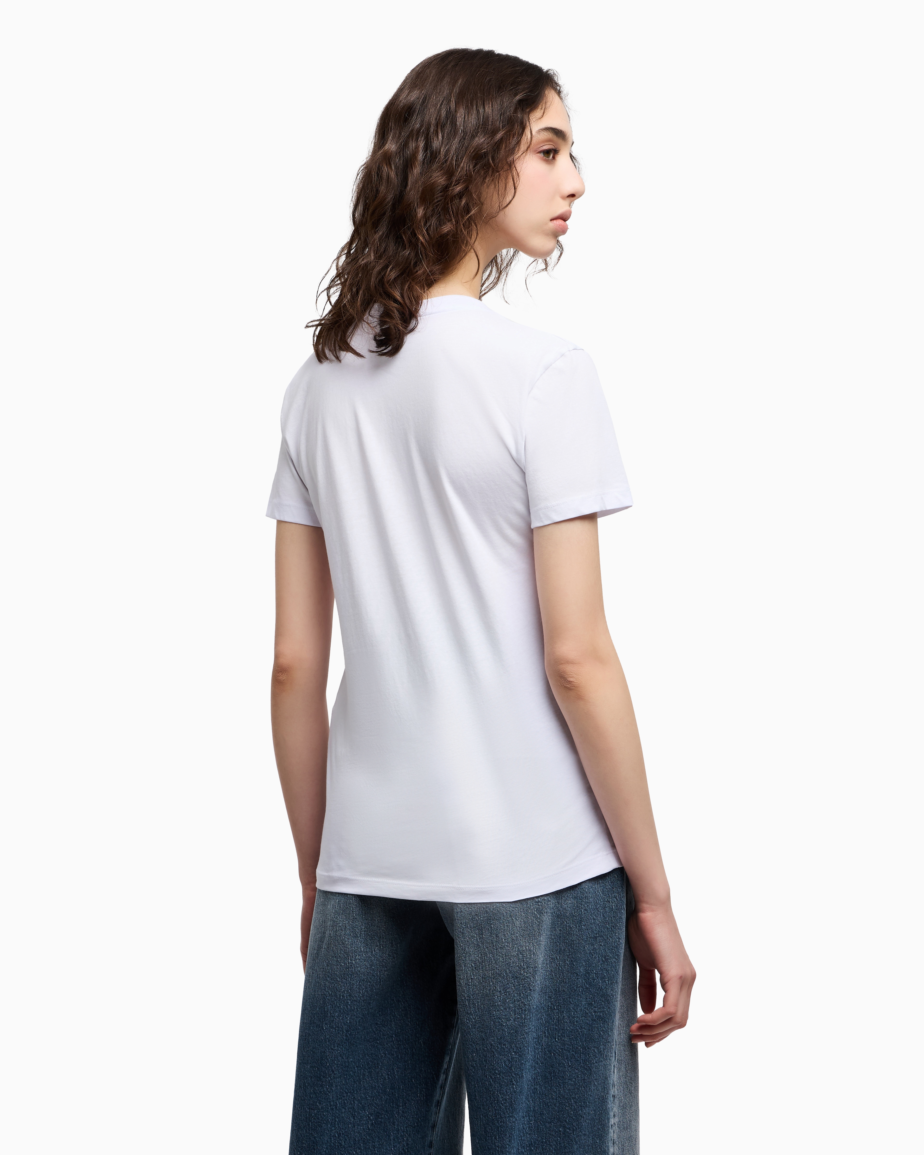 Armani Exchange Regular Fit T-shirts In White