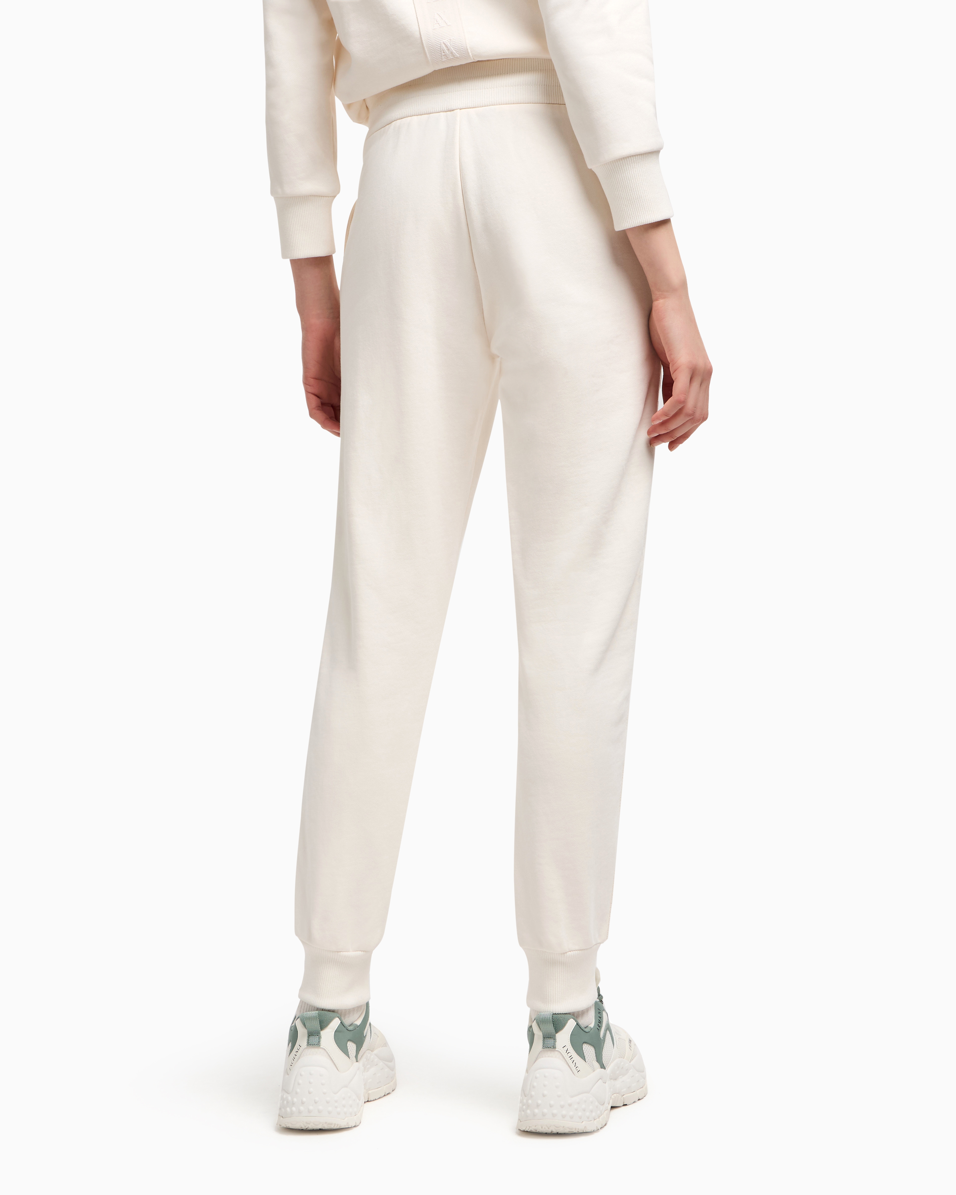 Armani Exchange - Sweatpants, Woman, White, Size: