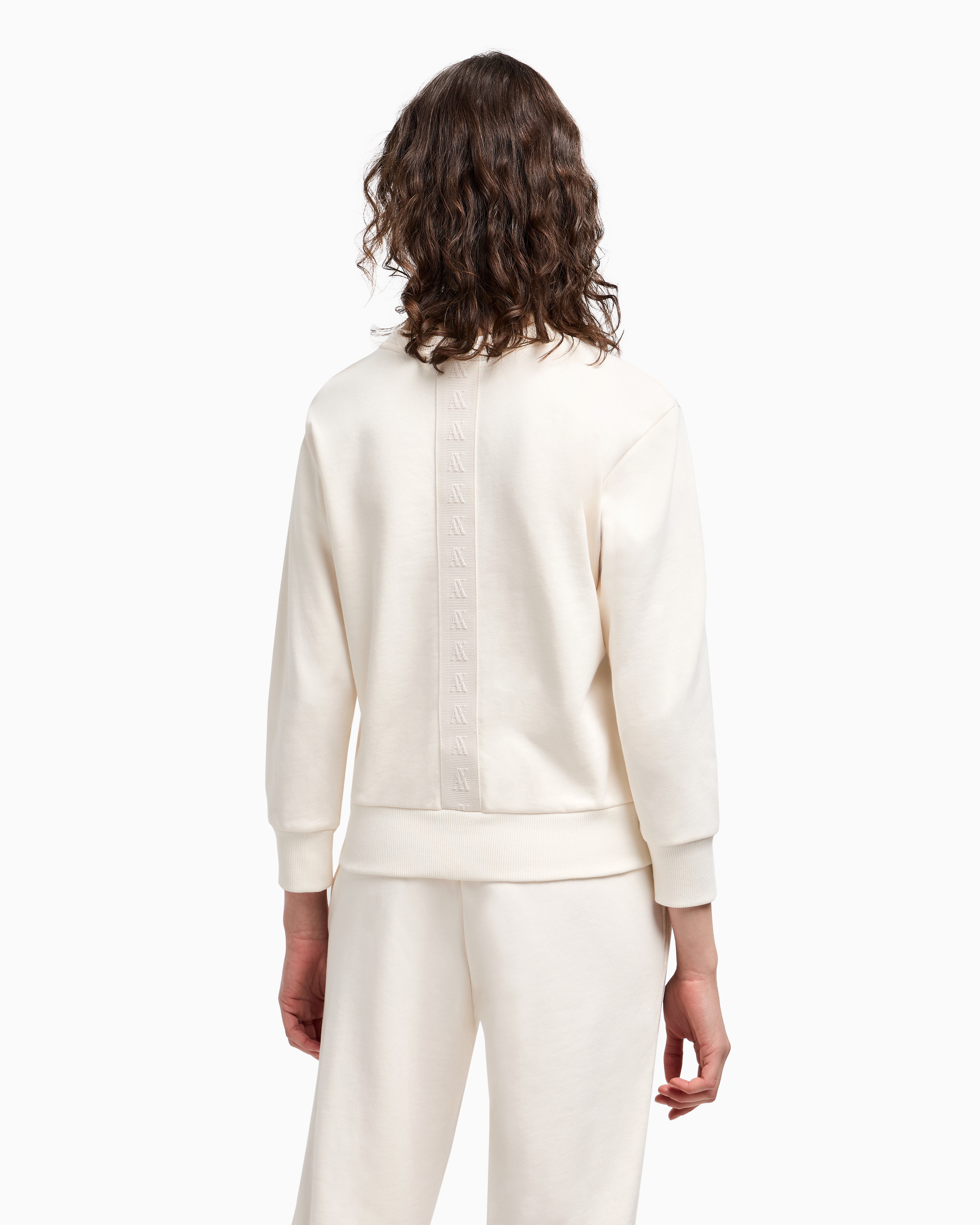 Armani Exchange - Sweatshirts without Hood, Woman, White, Size: