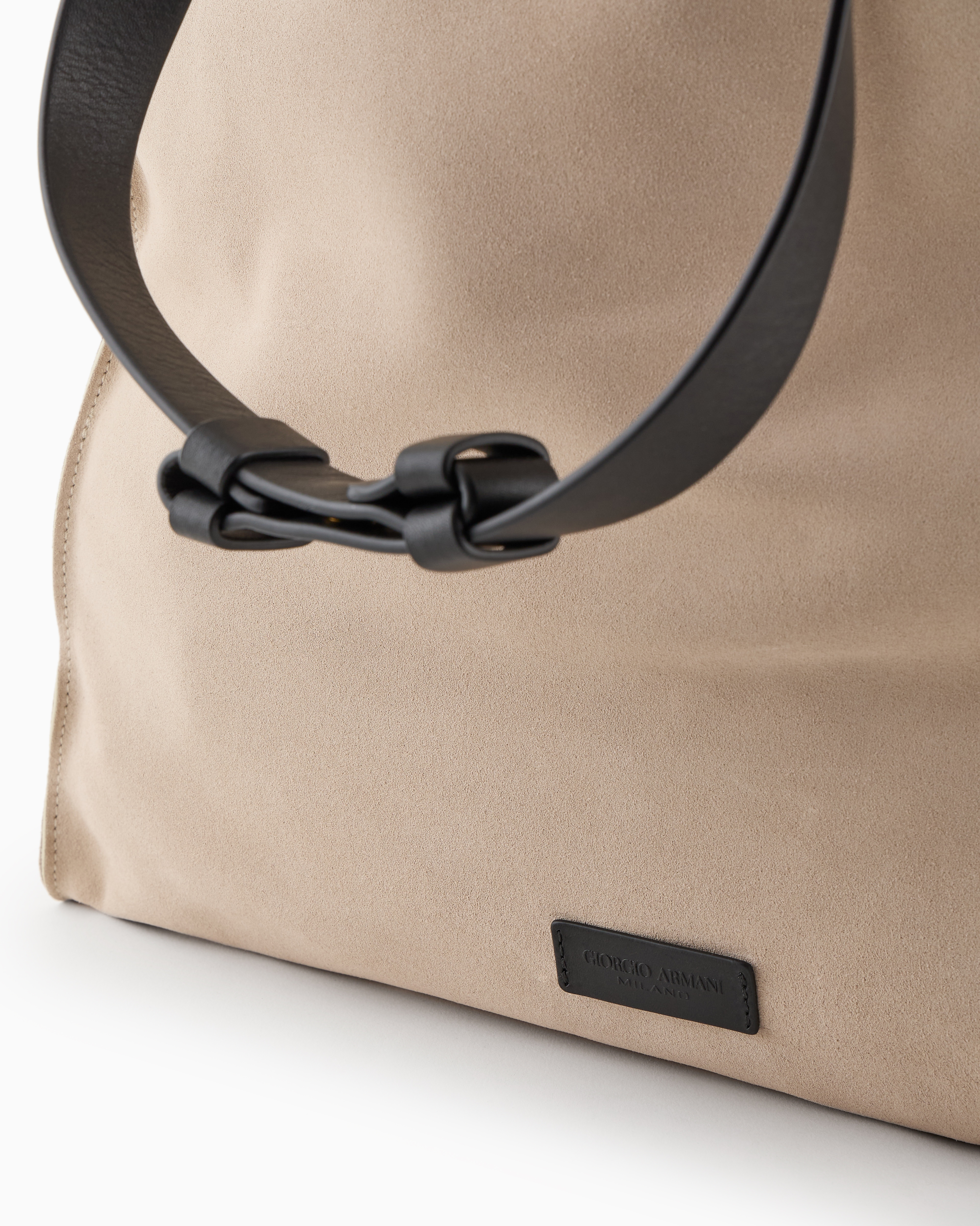 Giorgio Armani Suede And Leather Shopper