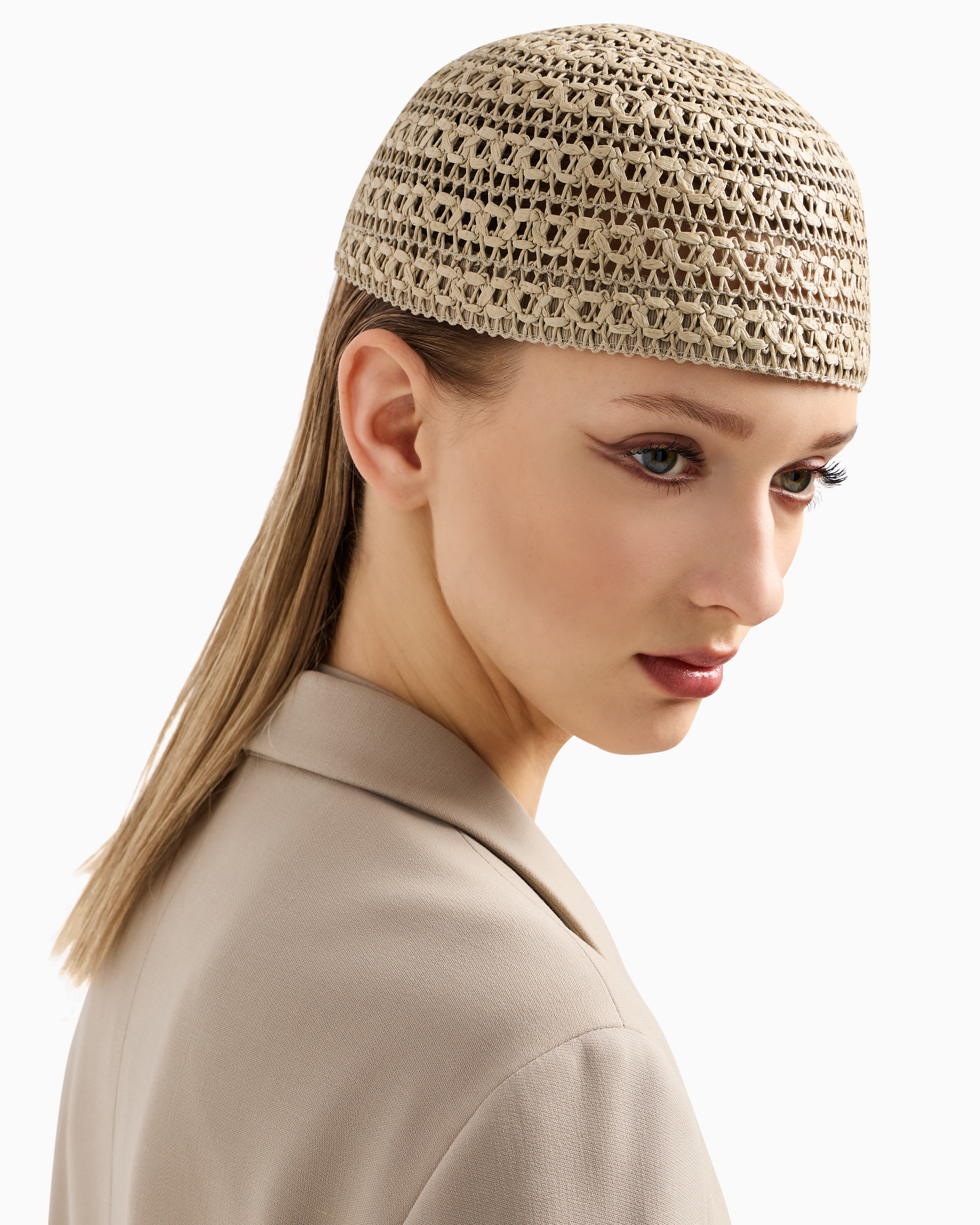 Giorgio Armani Beanies In Beige