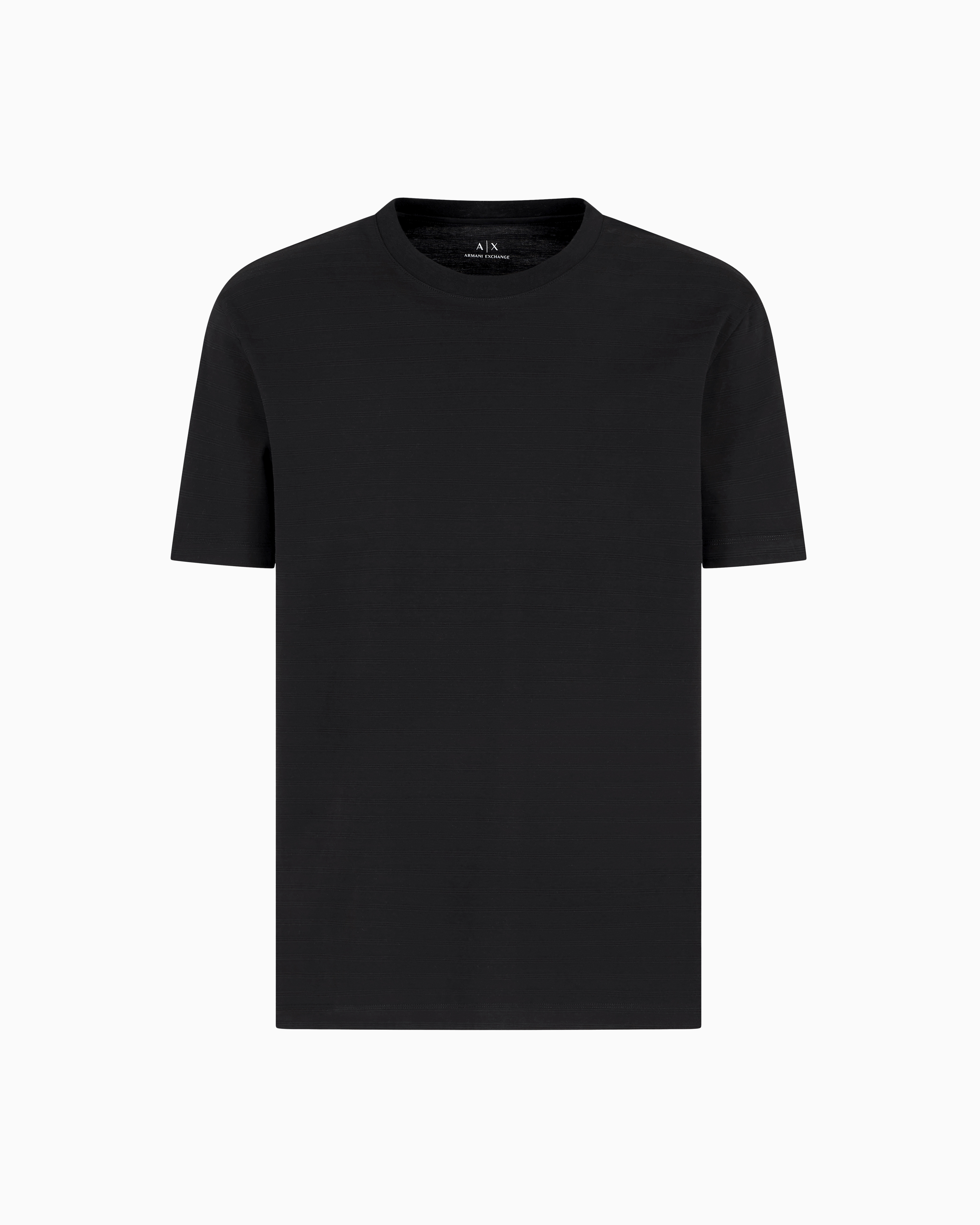 Armani Exchange T-shirt Mit Logo-print In Black