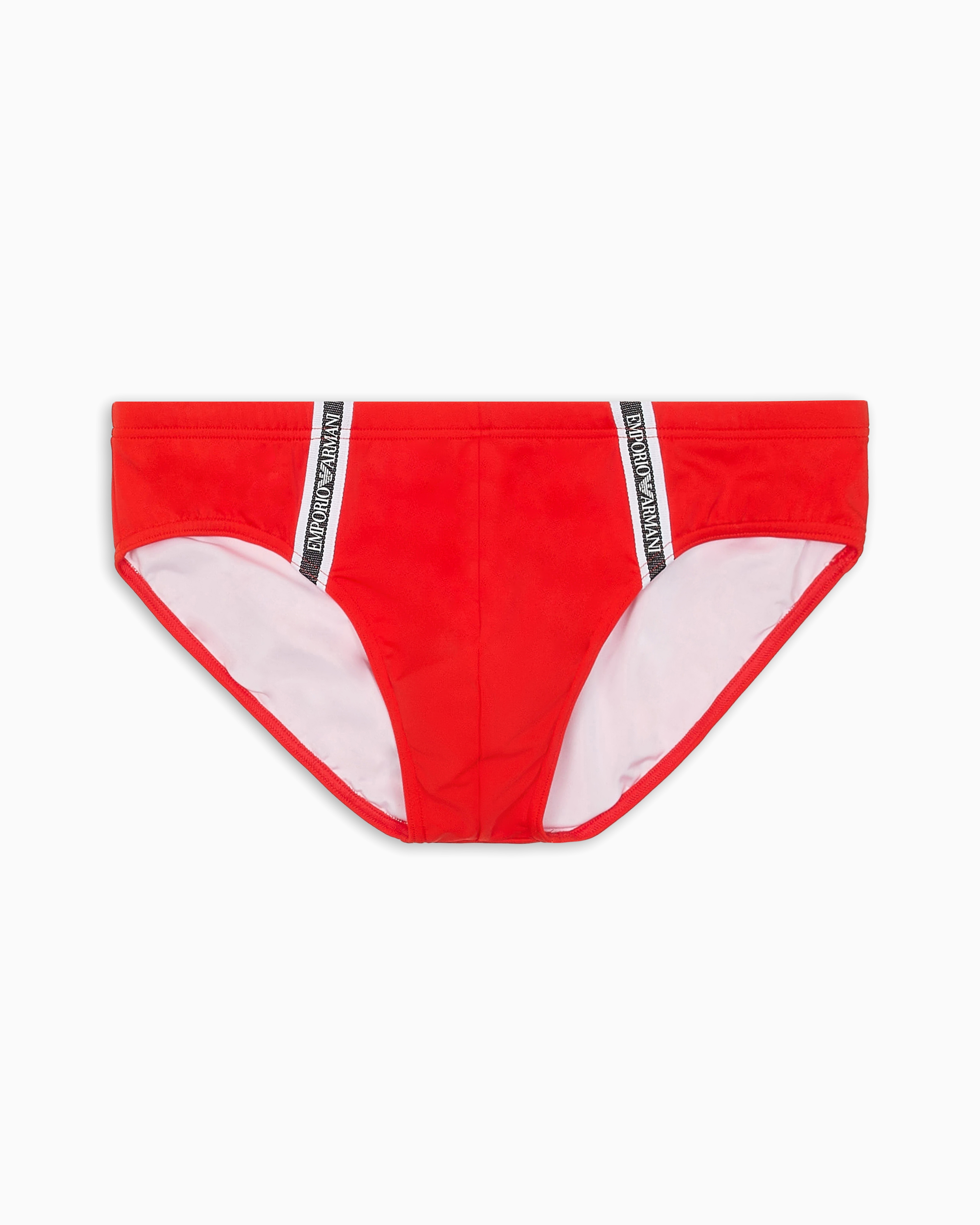 Emporio Armani Beachwear Briefs In Red