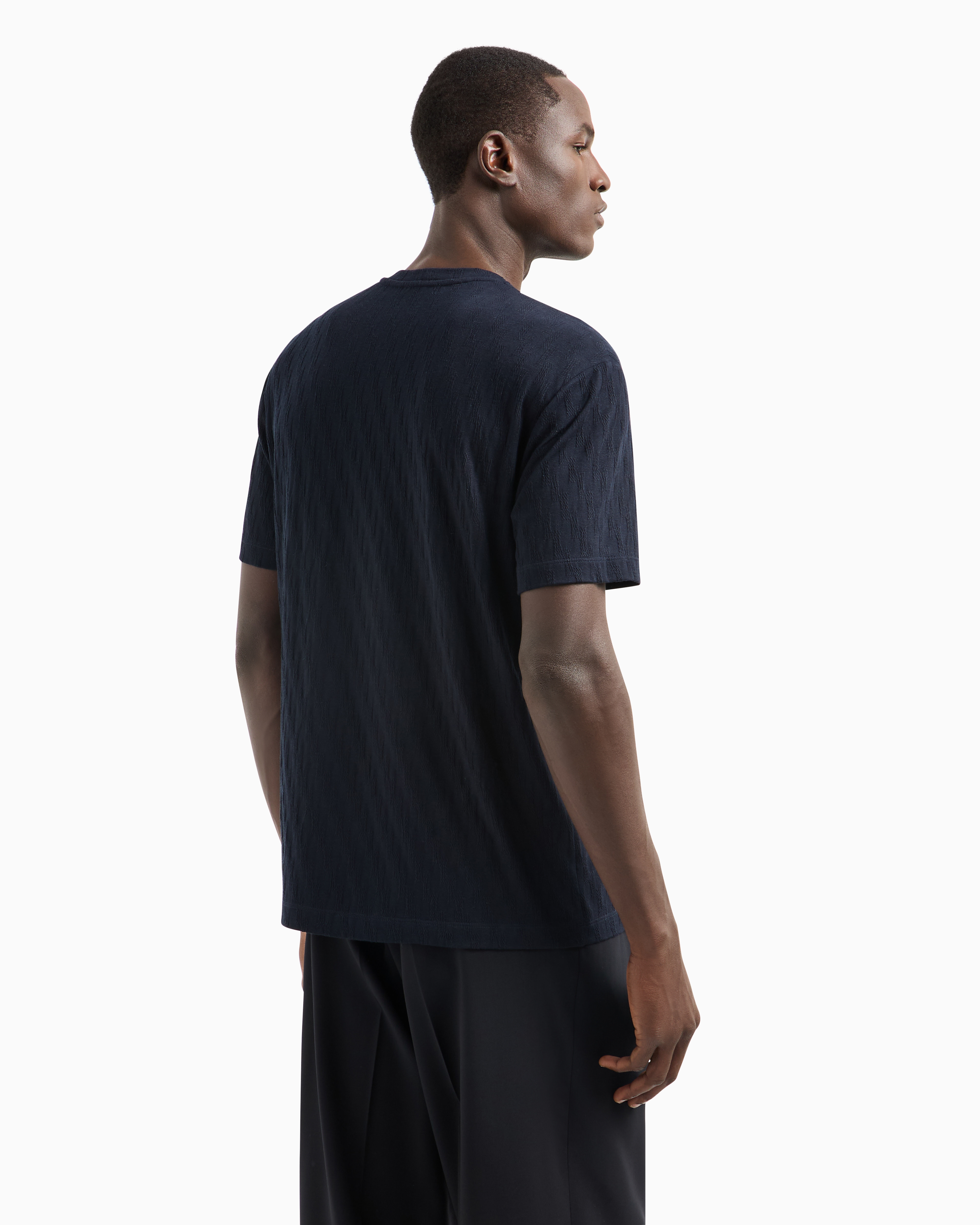 クルーネックTシャツ ストレッチビスコース混紡 | Giorgio Armani