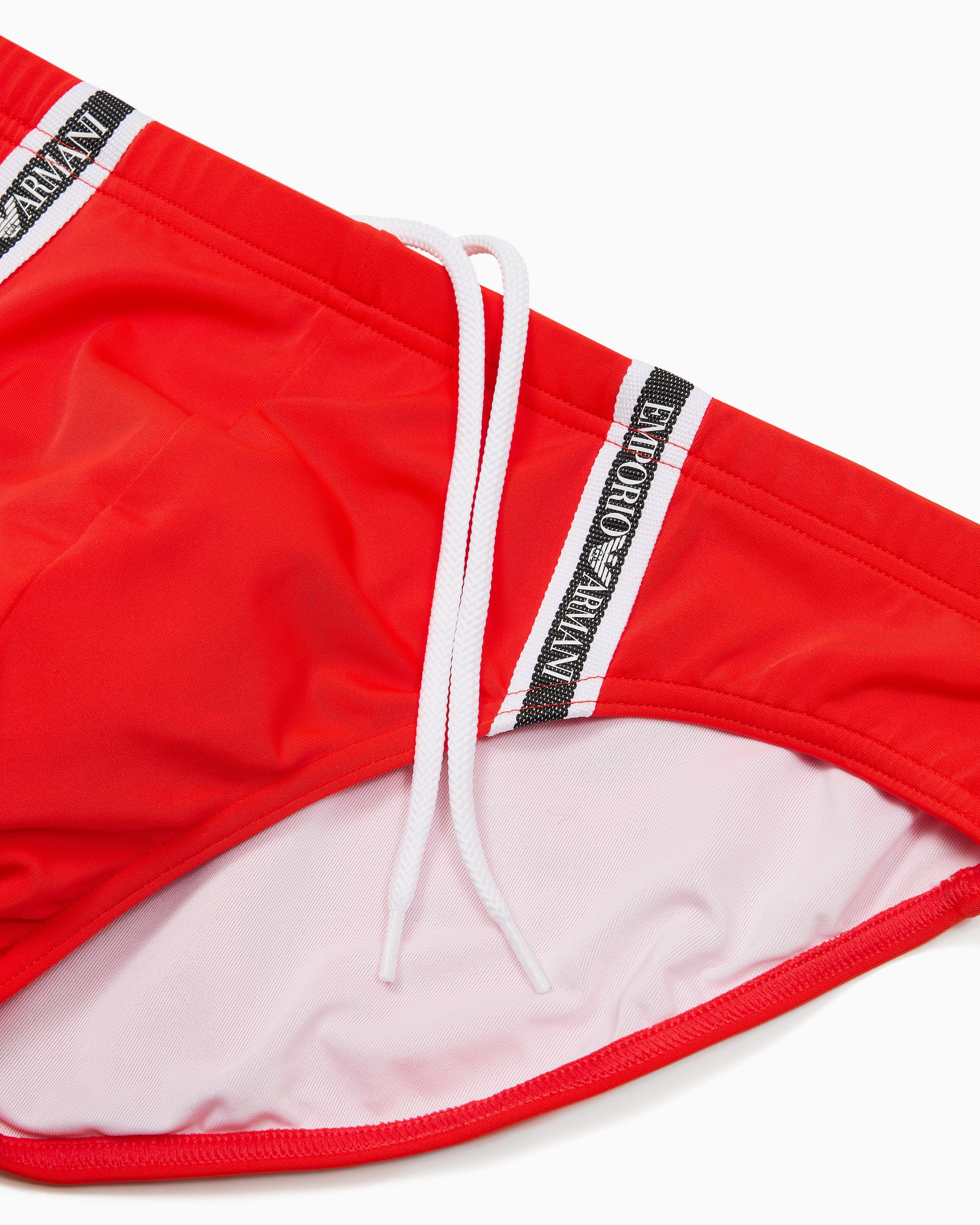 Emporio Armani Beachwear Briefs In Red