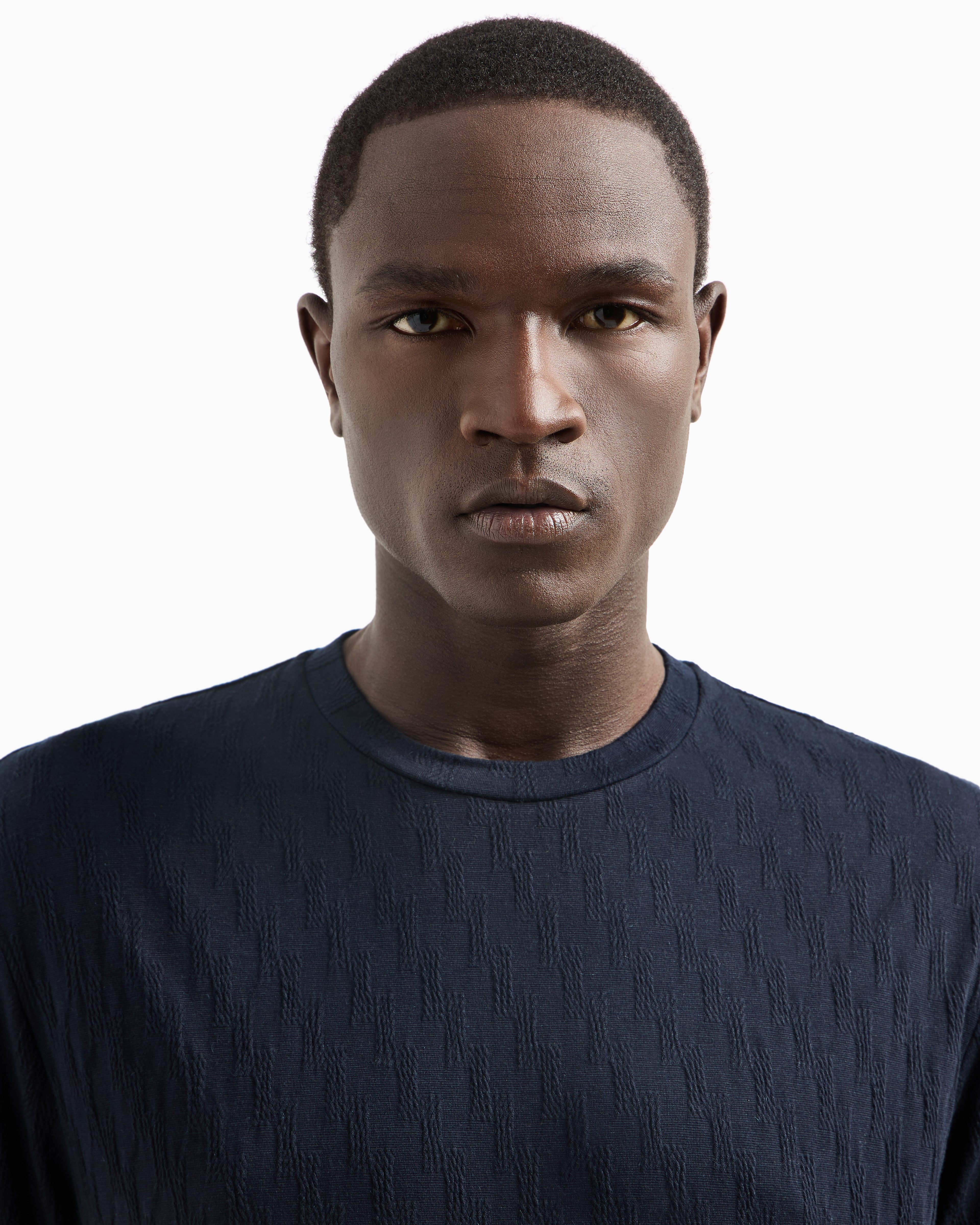 ジョルジオ アルマーニ◆ストレッチリネンクルーネックTシャツ クルーネックTシャツ ストレッチビスコース混紡 | Giorgio Armani