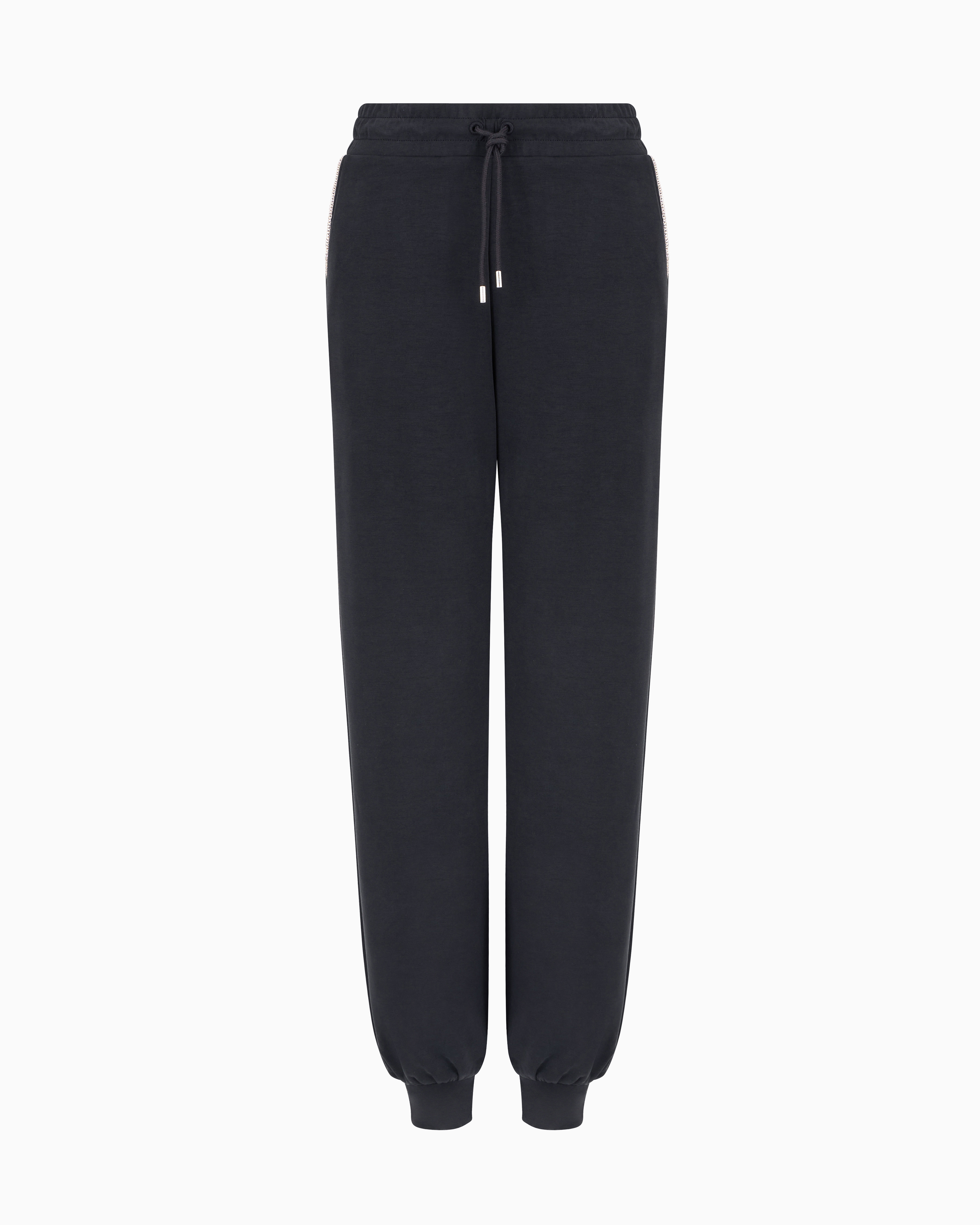 Ea7 Precious Stretch-modal-blend Joggers In Black