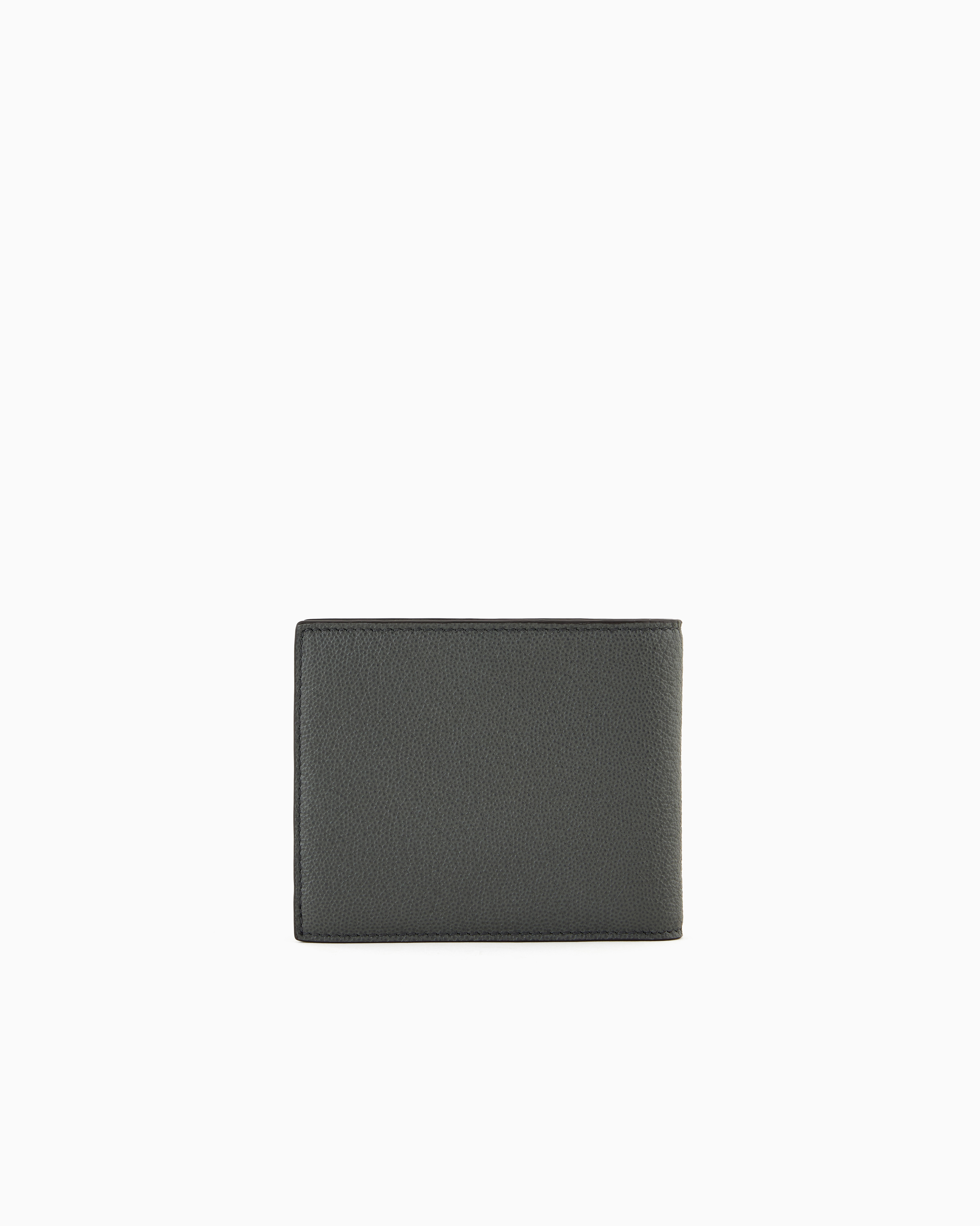 Giorgio Armani Bifold Leather Wallet In Green