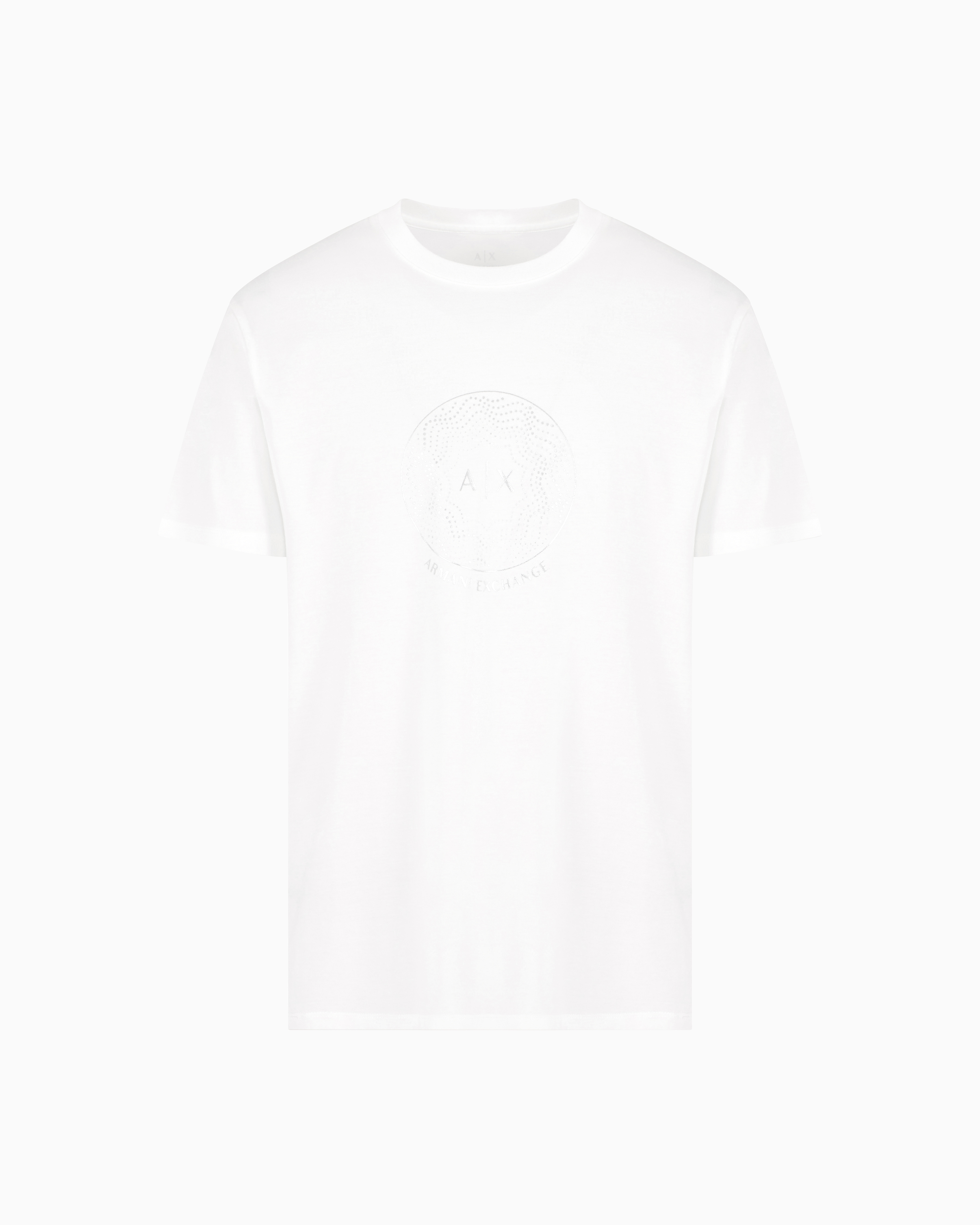 Armani Exchange Regular Fit T-shirts In White