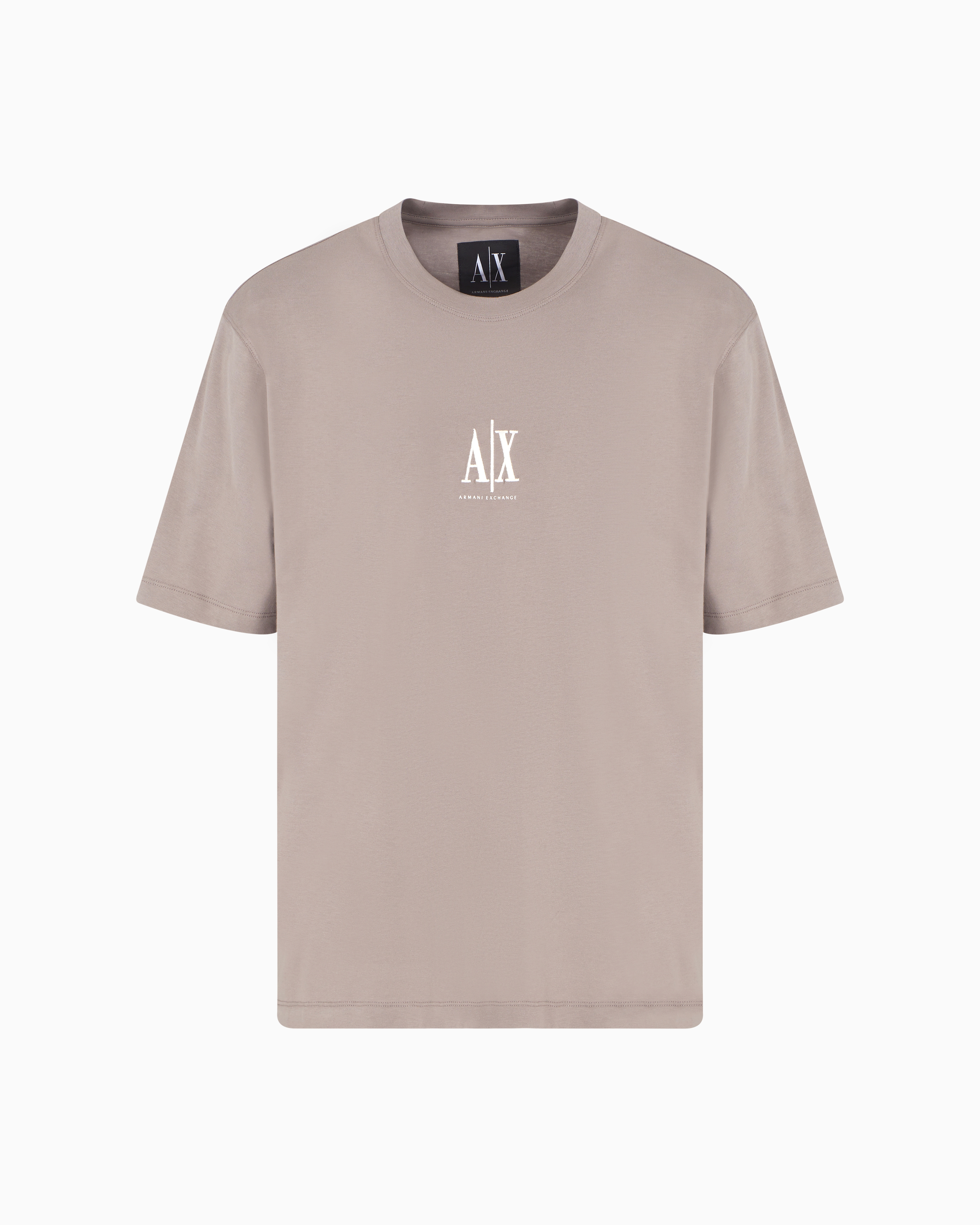 Armani Exchange Regular Fit T-shirts In Beige