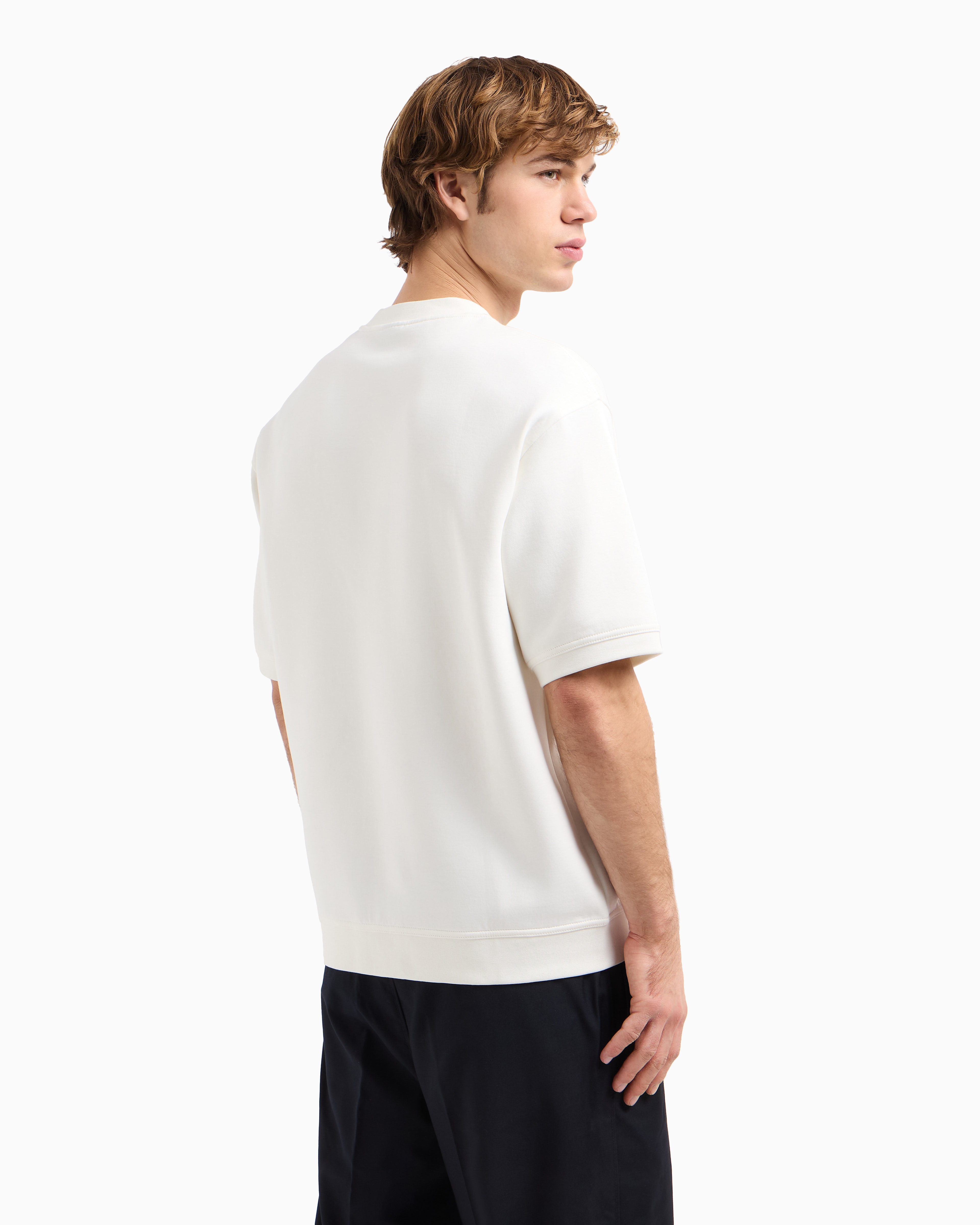 定価高　EMPORIO ARMANI　キラキラストーンロゴ　Vネック　Tシャツ undefined
