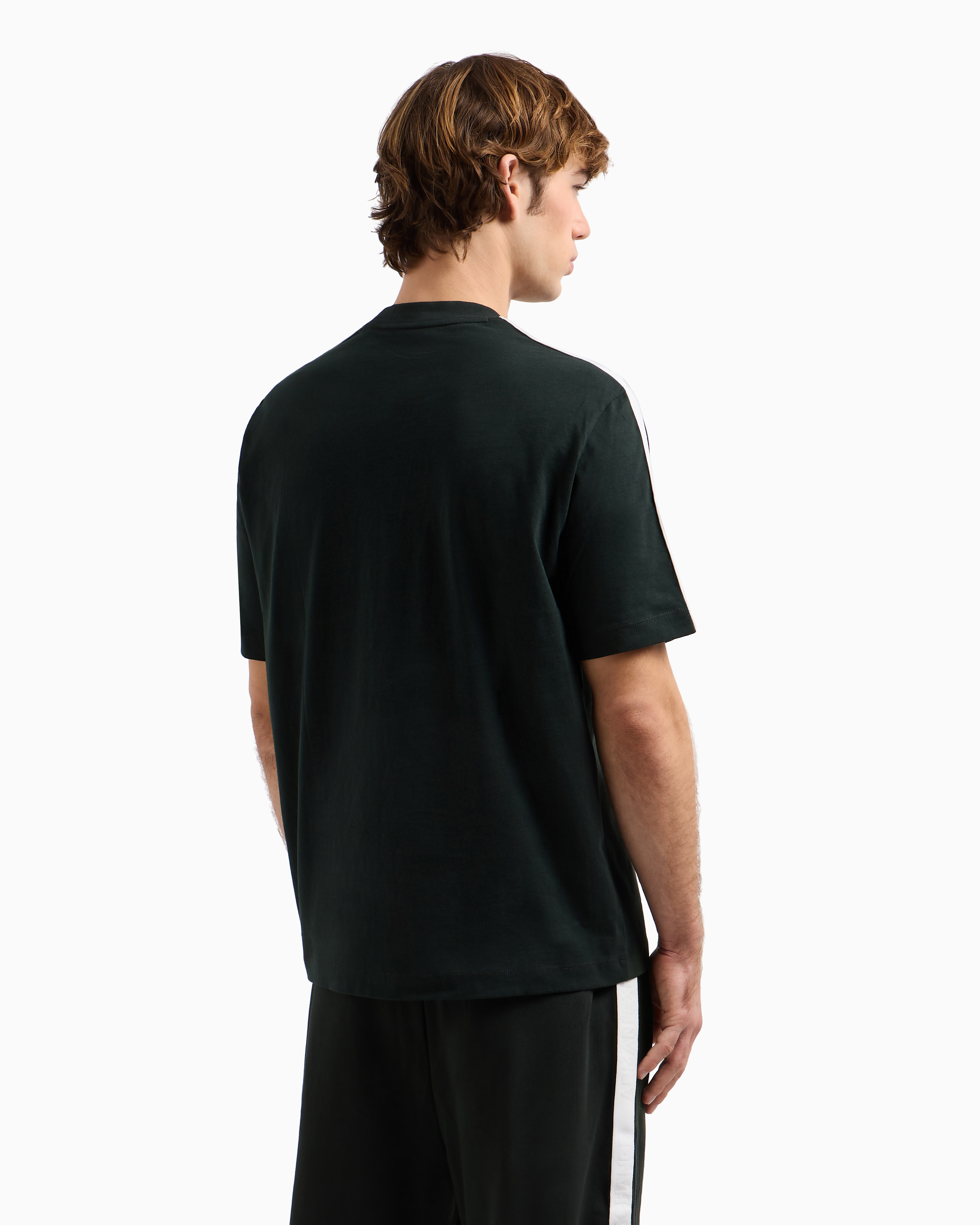 Tシャツ・カットソー ARMANI EXCHANGE Men T-shirt Green XM000276AF12308 UB001 Regular fit T-shirt with logo bands | Armani Exchange