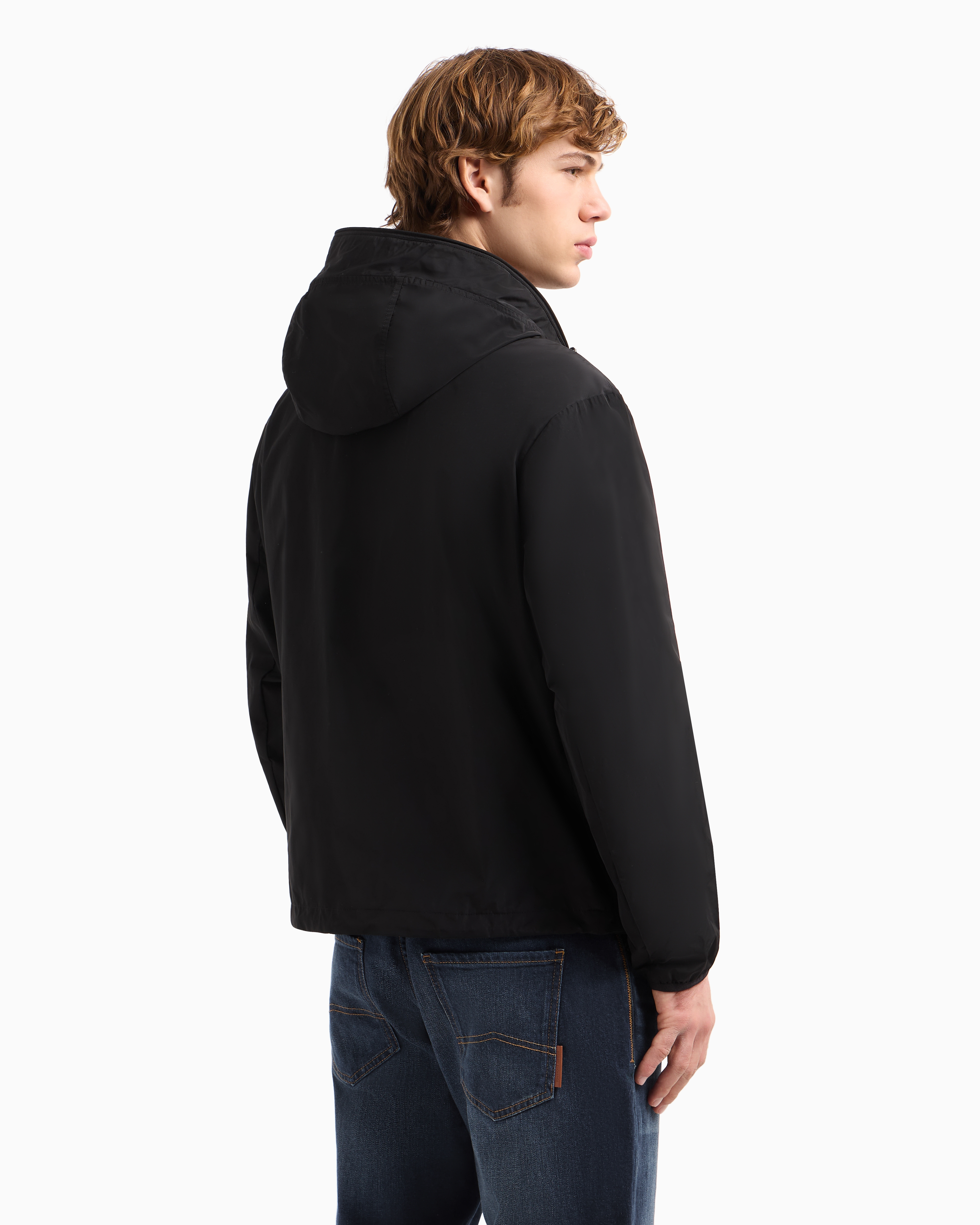 ロゴテープ フーデッドブルゾン | Armani Exchange