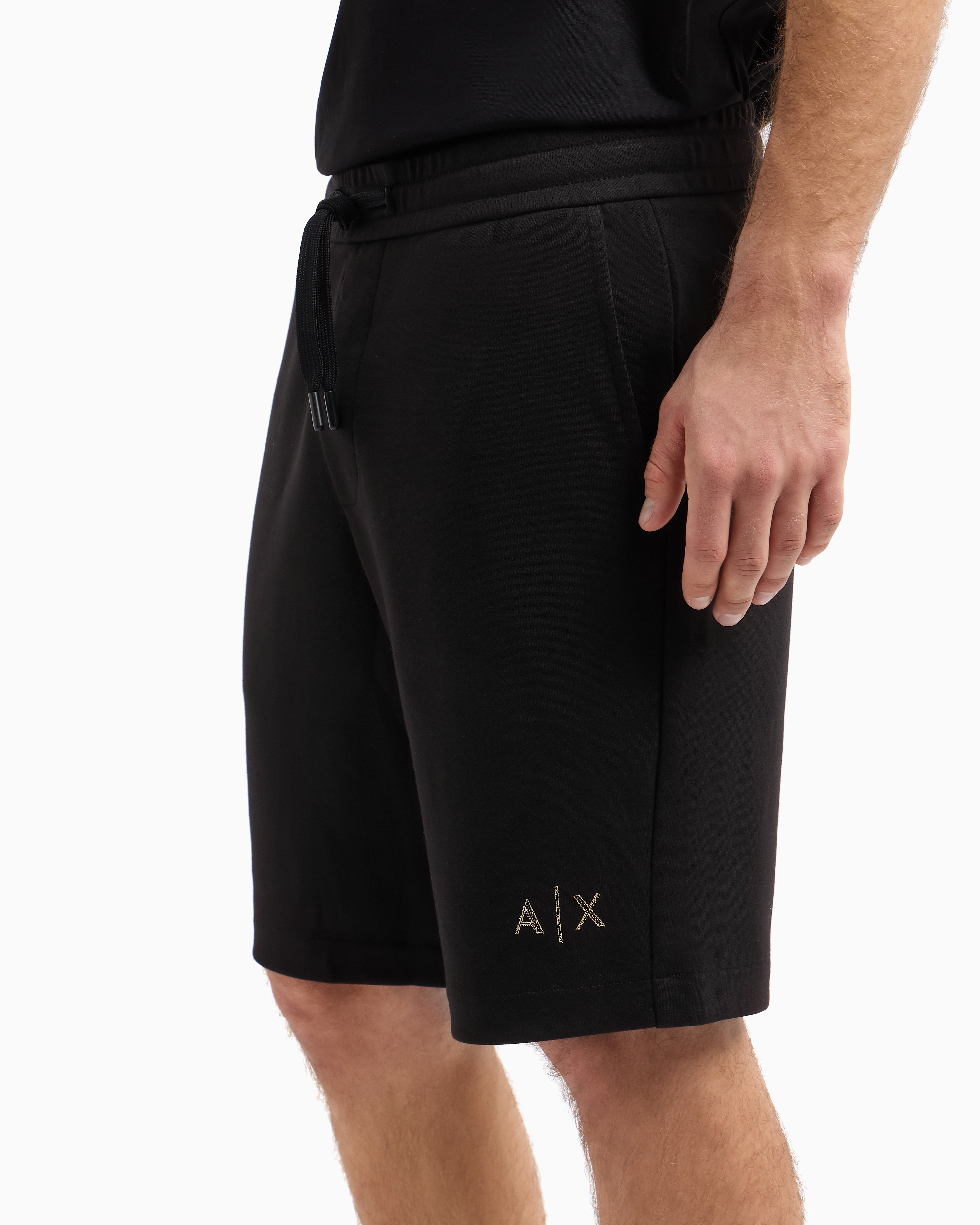 Short sweat avec logo