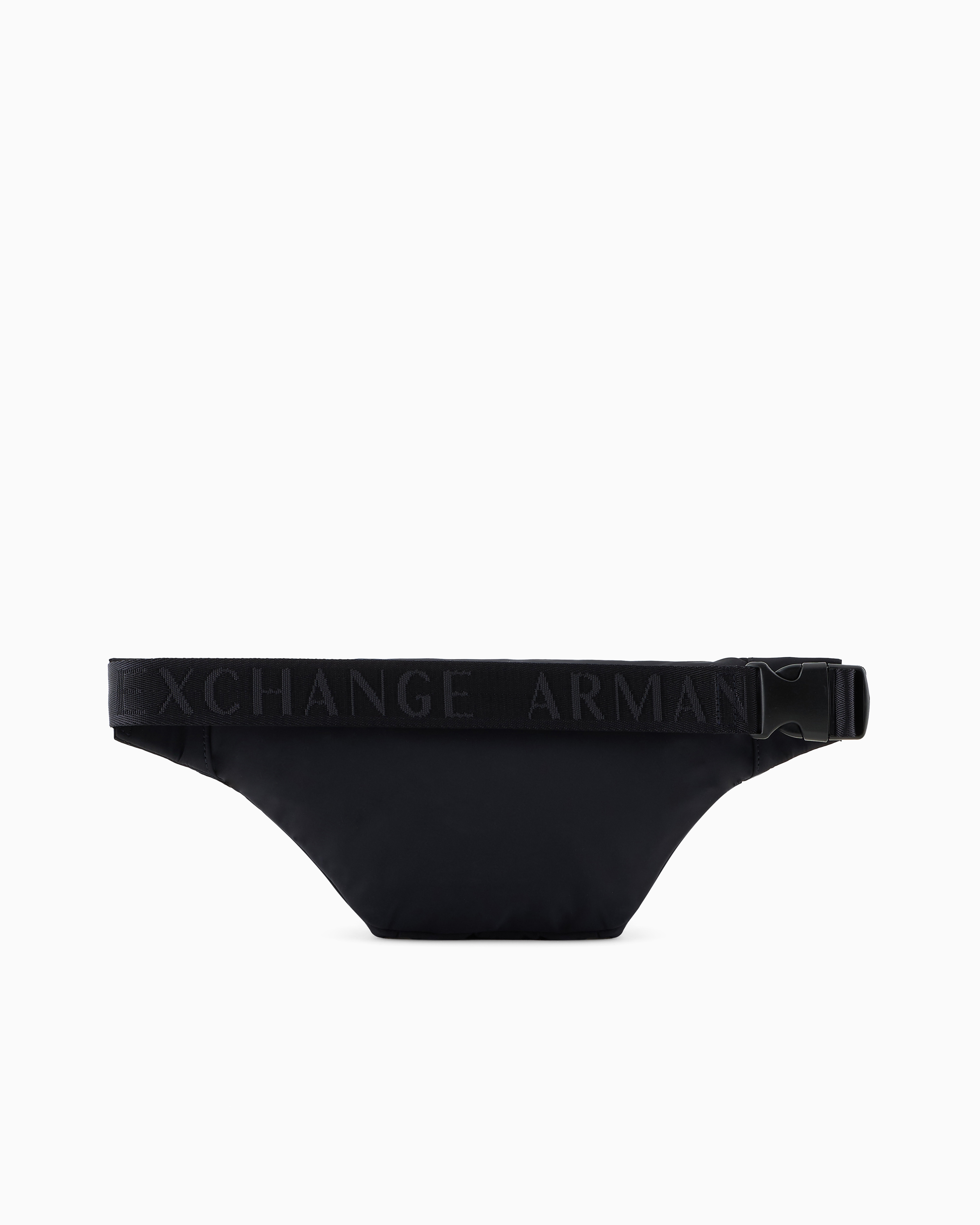 Armani Exchange Waist Bag With External Pocket In Navy Blue