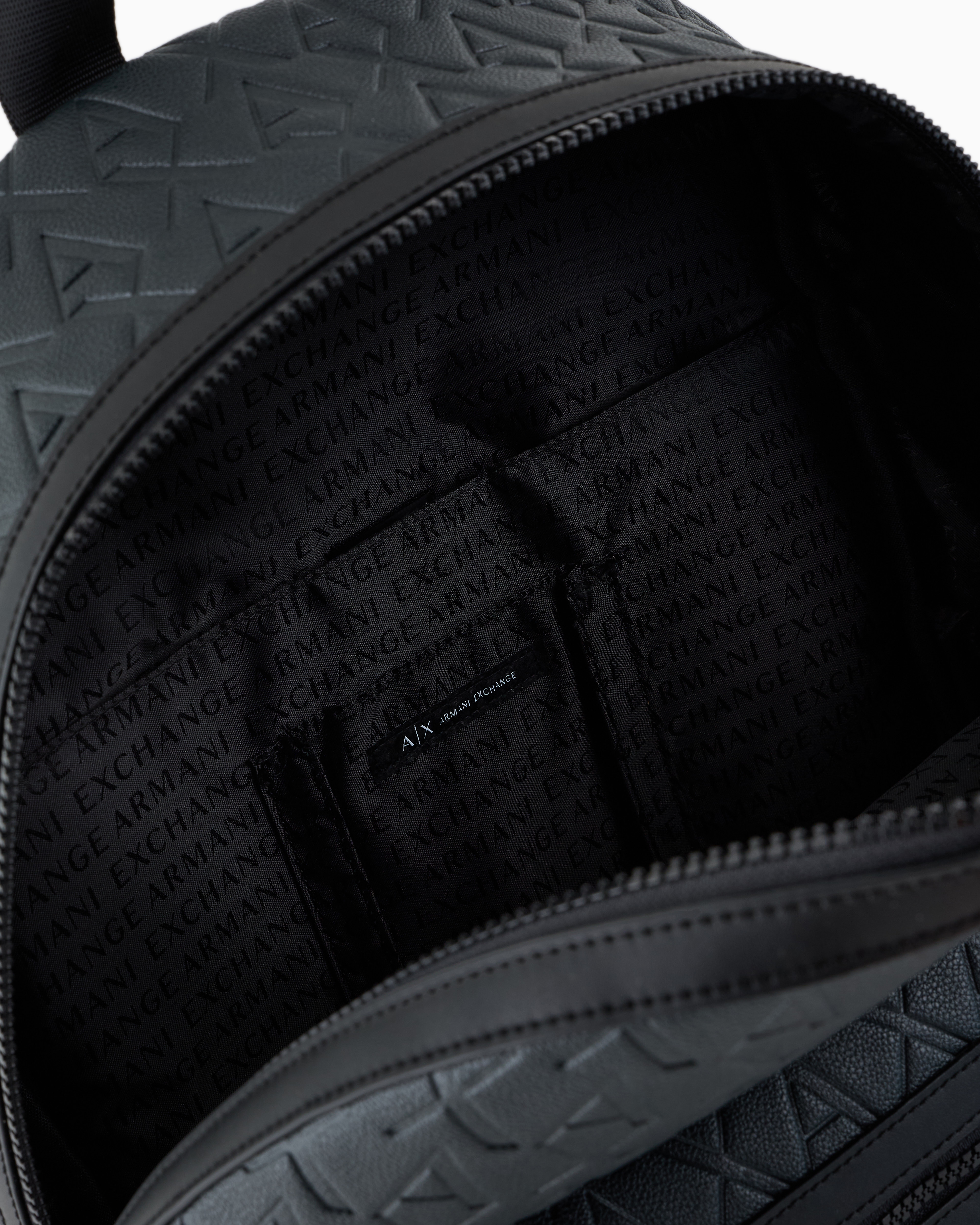Armani Exchange Asv Recycled Material Backpack In Green