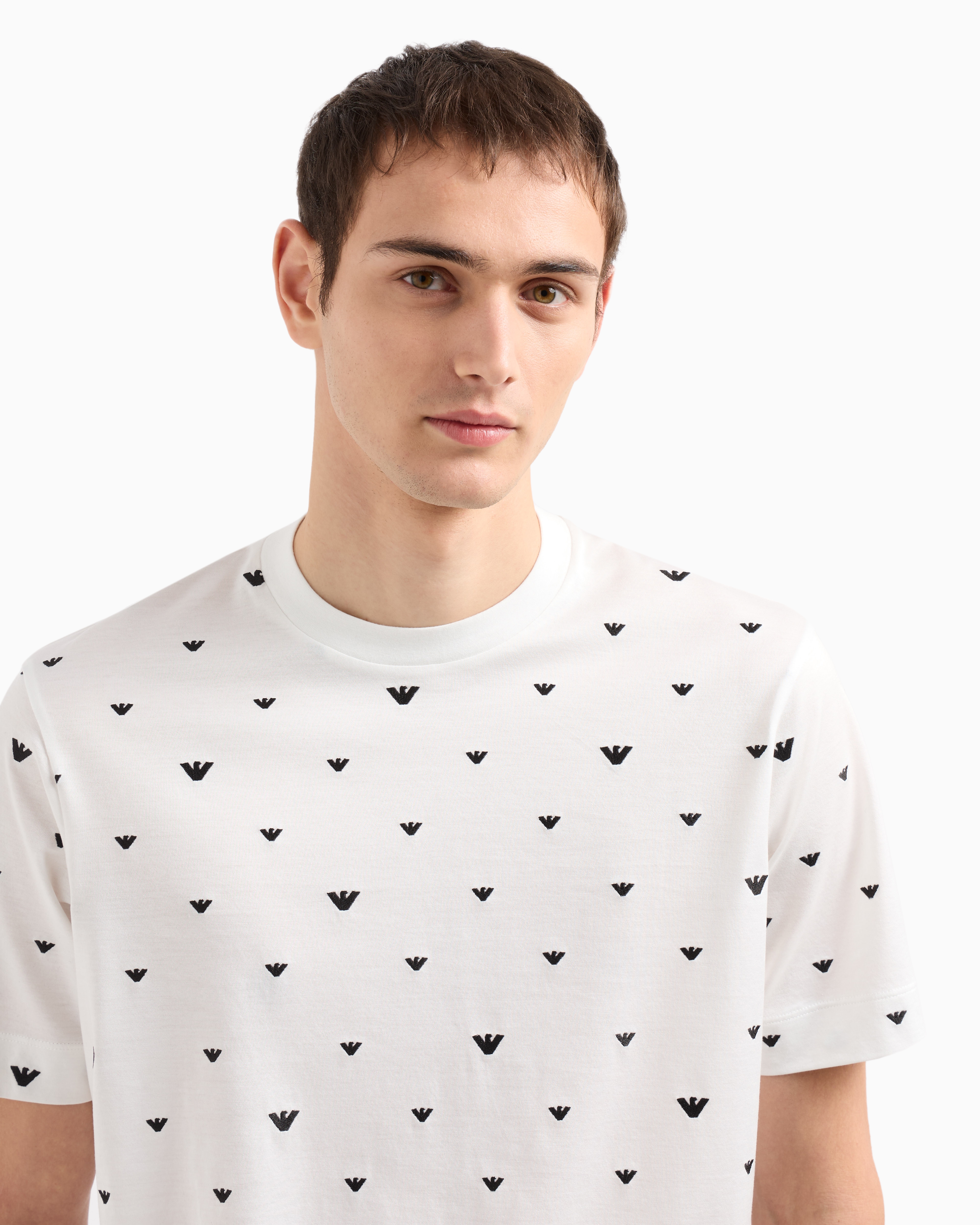 EMPORIO ARMANI Tシャツ マイクロイーグル EM001400-F0085 EM001400_AF10017_F0085_A_SS202