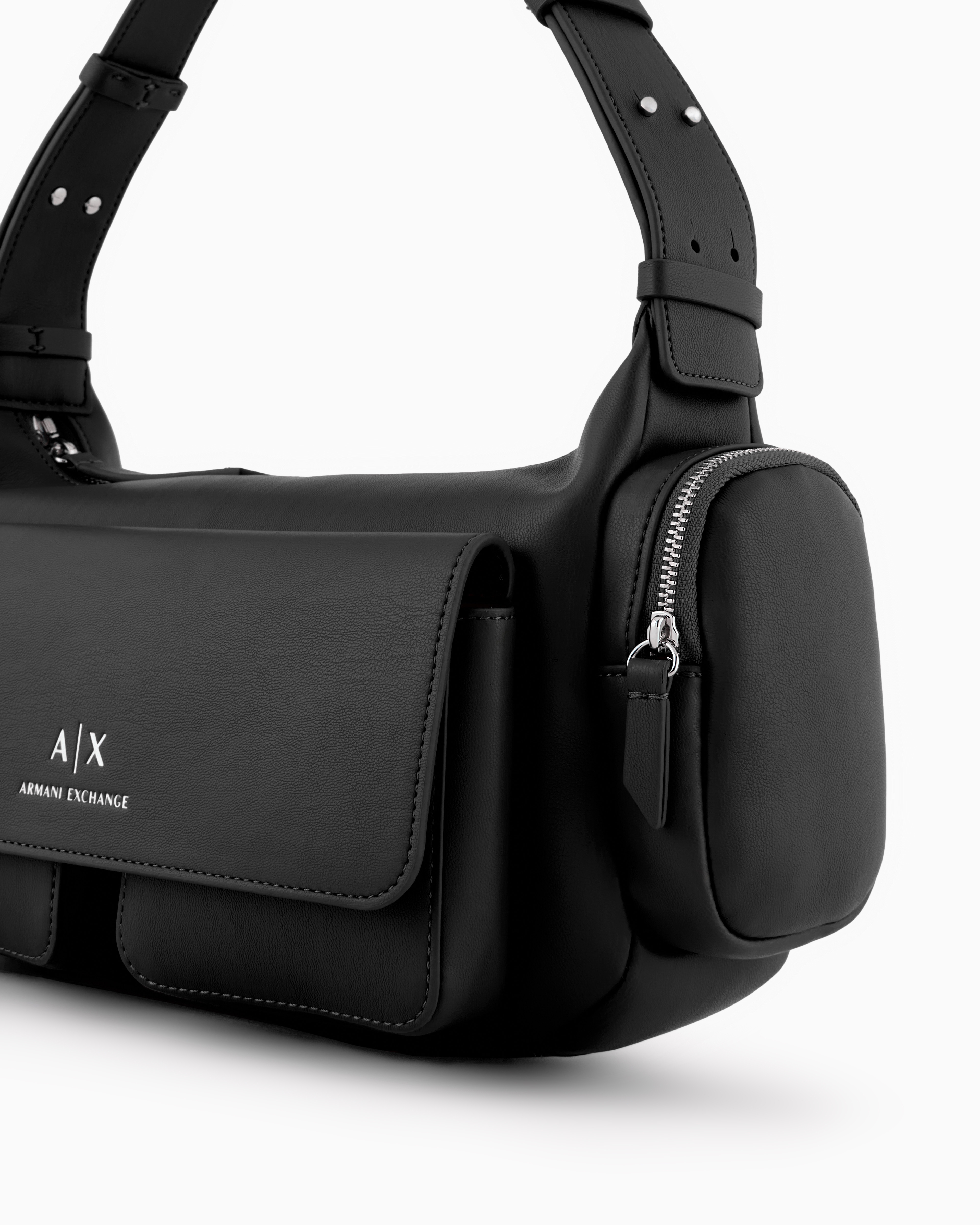 Armani Exchange Shoulder Bags In Black