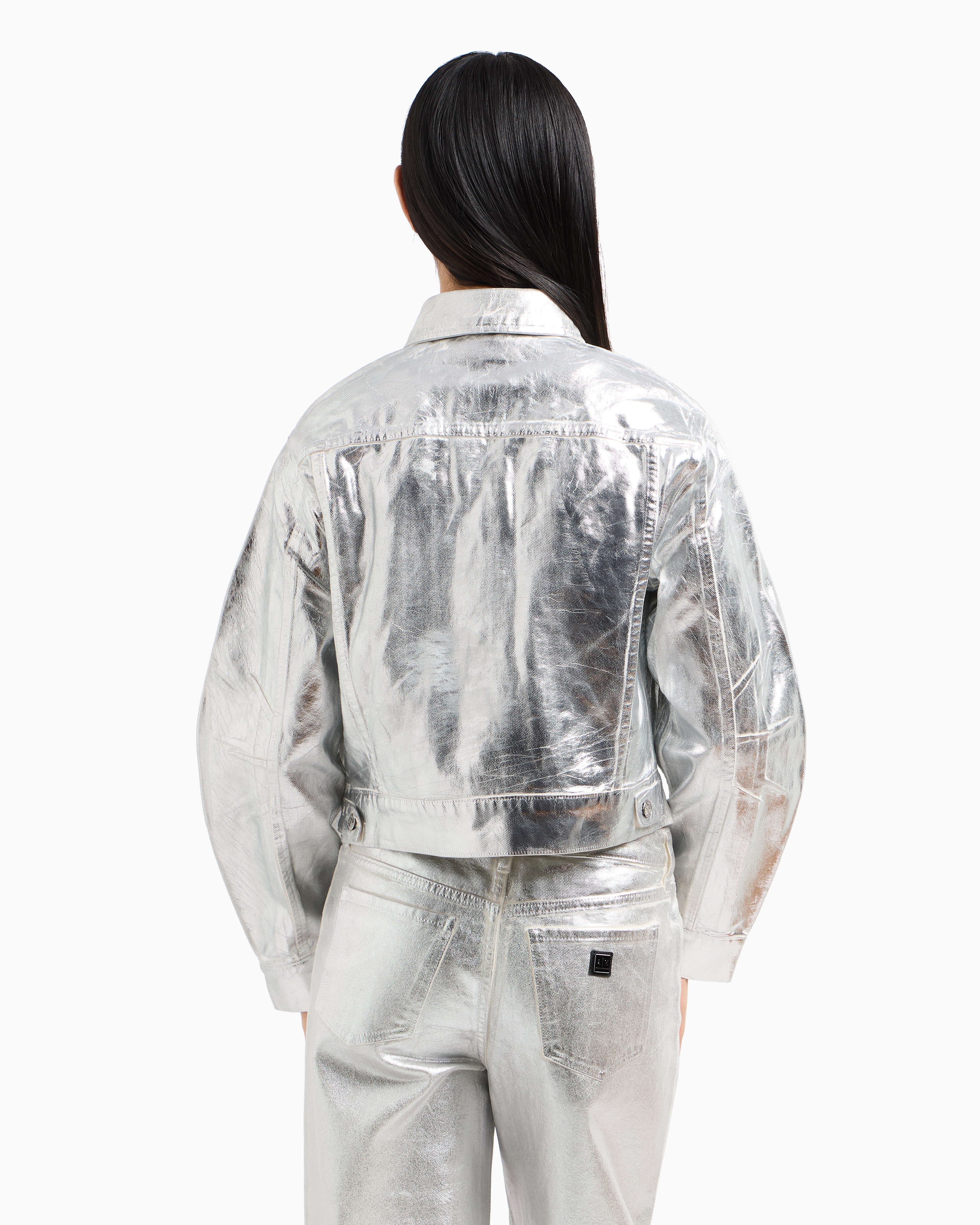 ジャケット ARMANI EXCHANGE Woman Jacket Silver XW000098AF10836 M8047 ARMA | ARMA Womans Jacket Armani Exchange XW000098AF10836