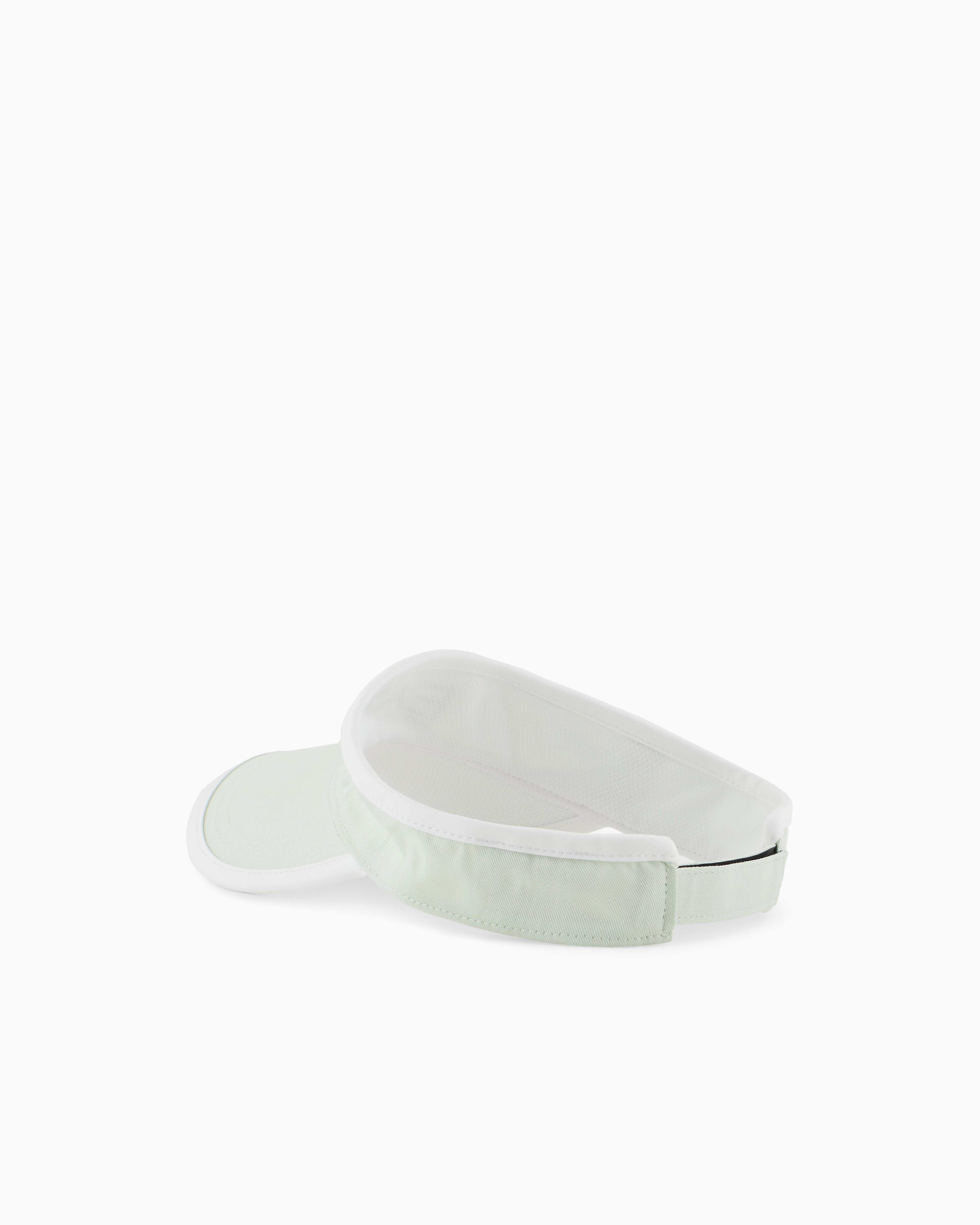 Ea7 Tennis Pro Cotton Visor In Light Blue