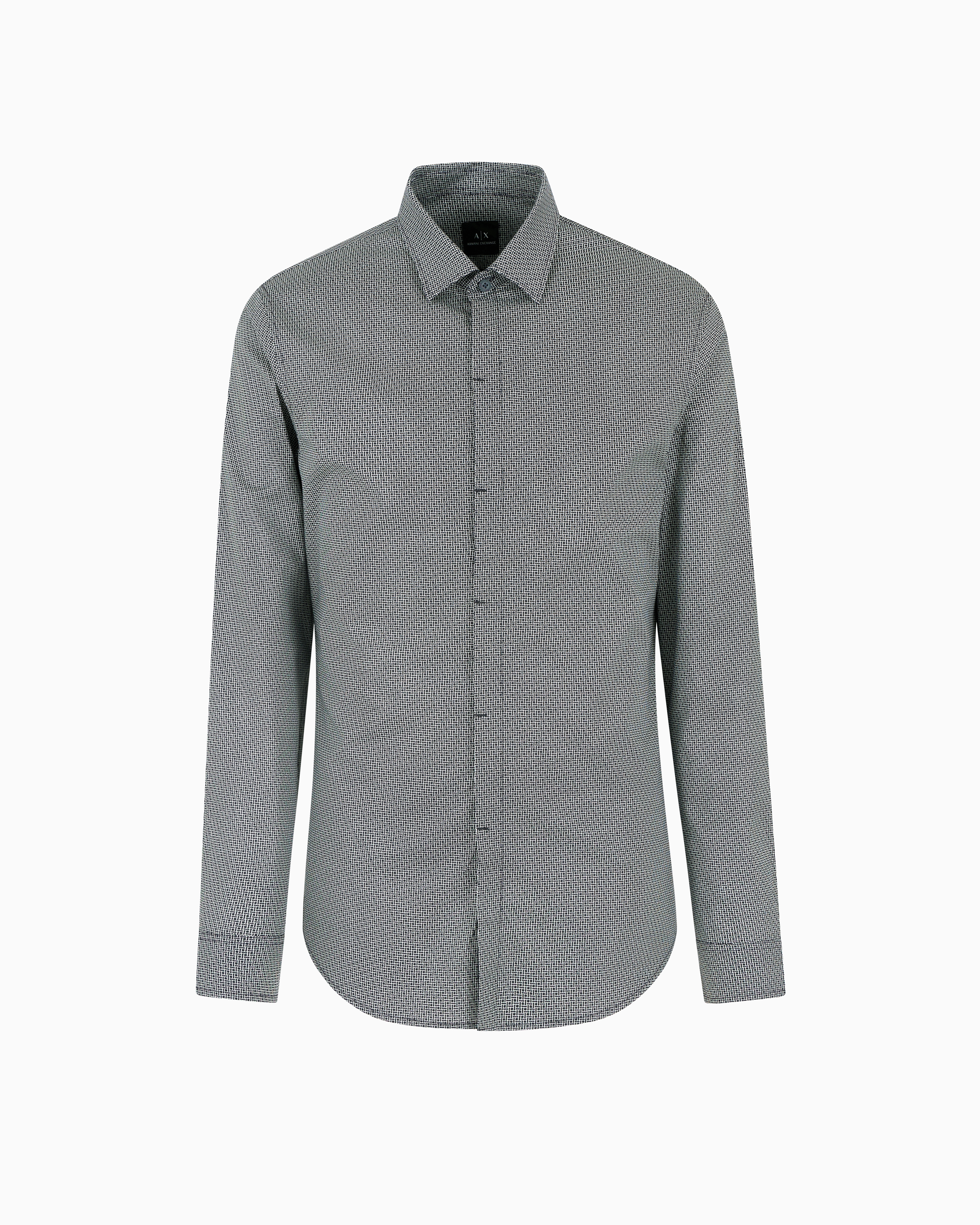 Armani Exchange Classic Shirts In Navy_blue