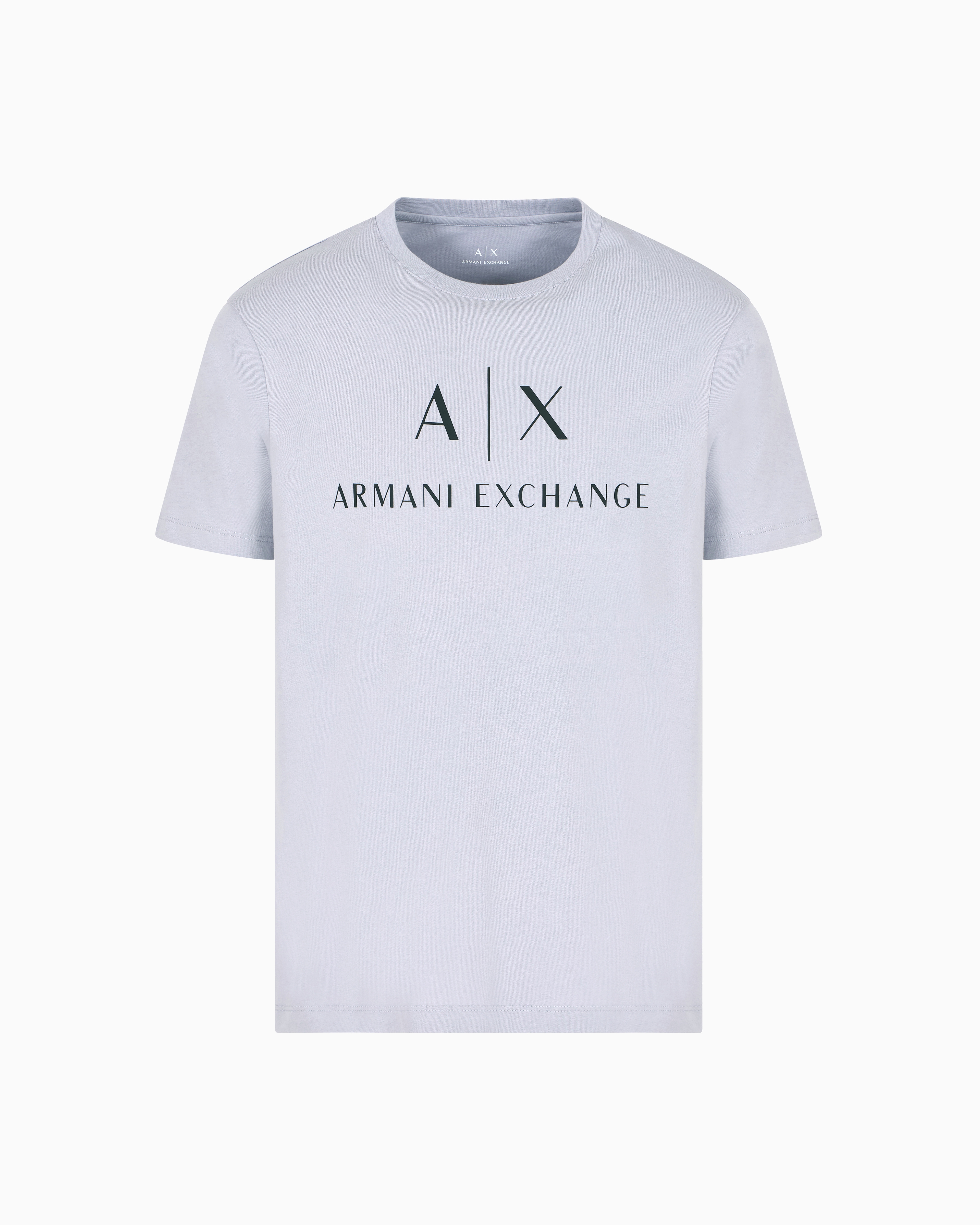 Armani Exchange Regular Fit Jersey T-shirt With Logo In Purple