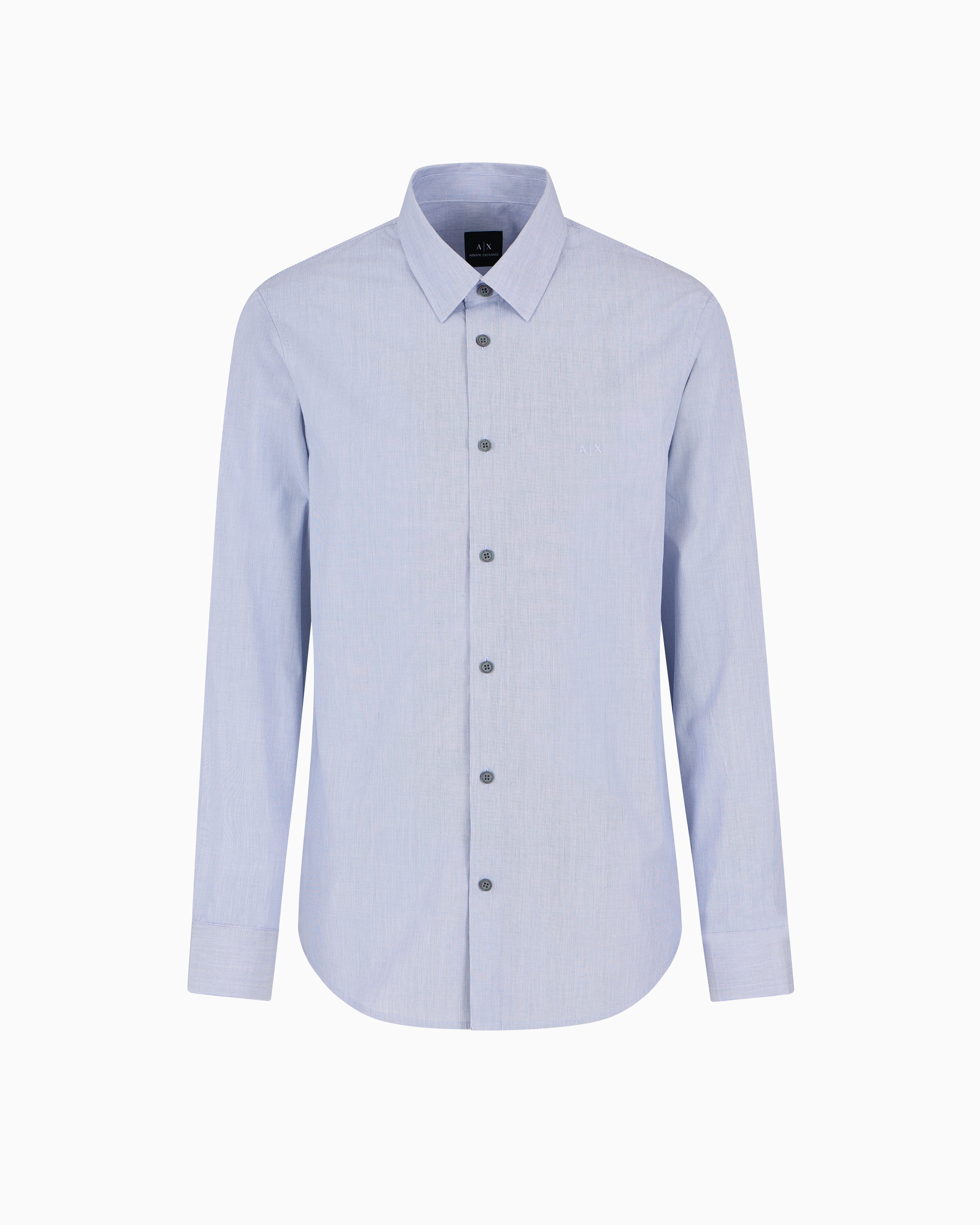 Armani Exchange Classic Shirts In Blue