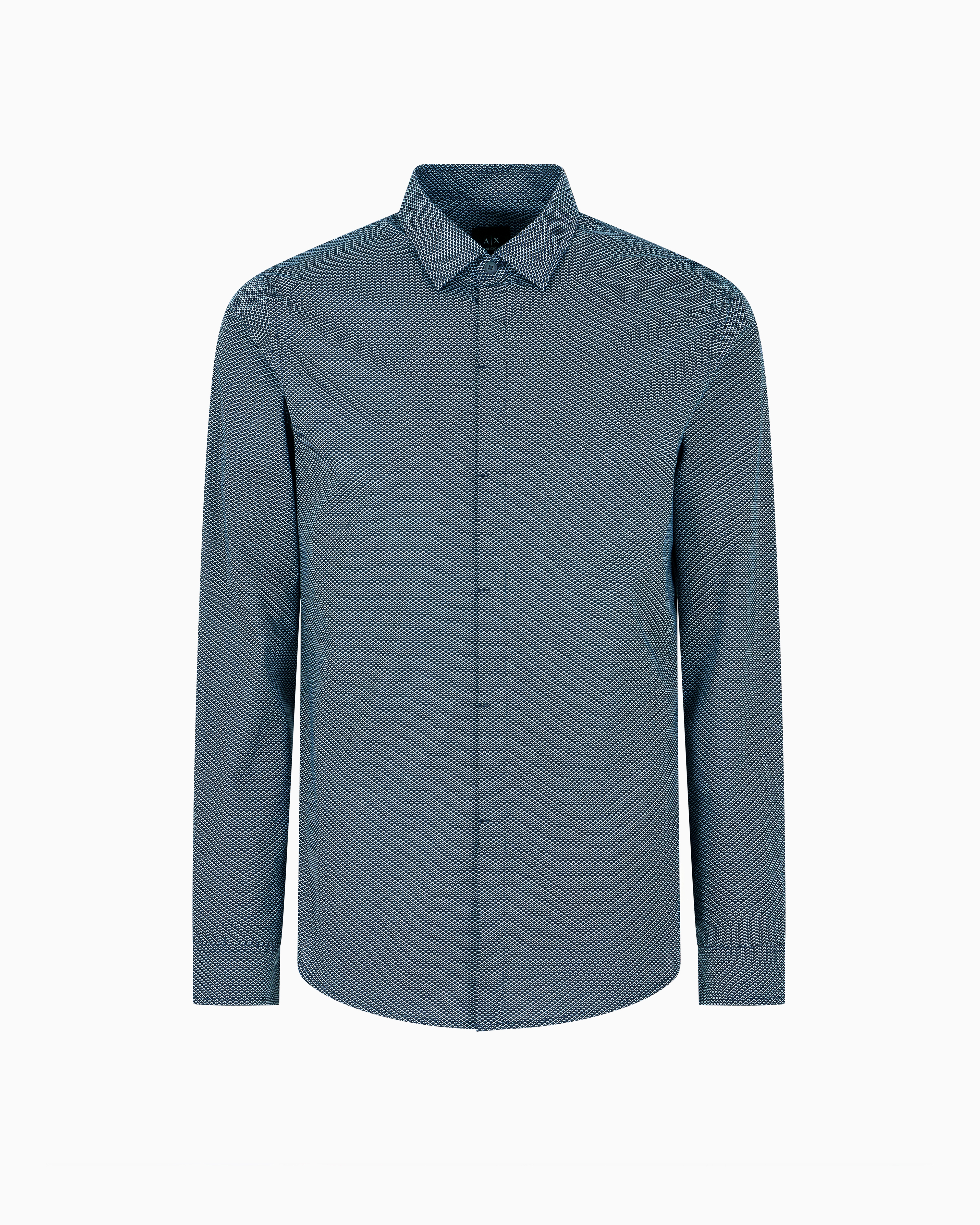 Armani Exchange Classic Shirts In Blue