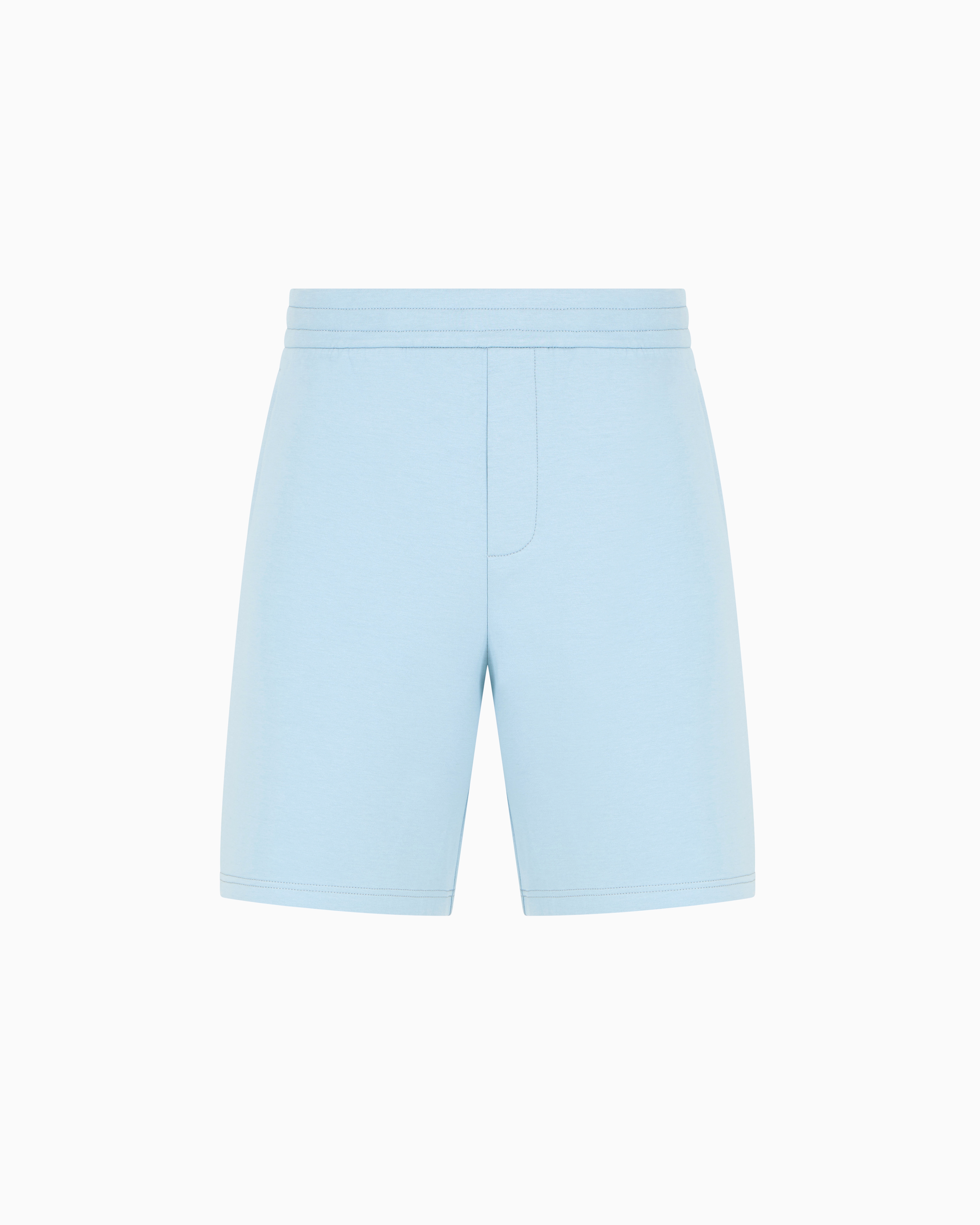 Armani Exchange Bermuda Shorts In Light Blue
