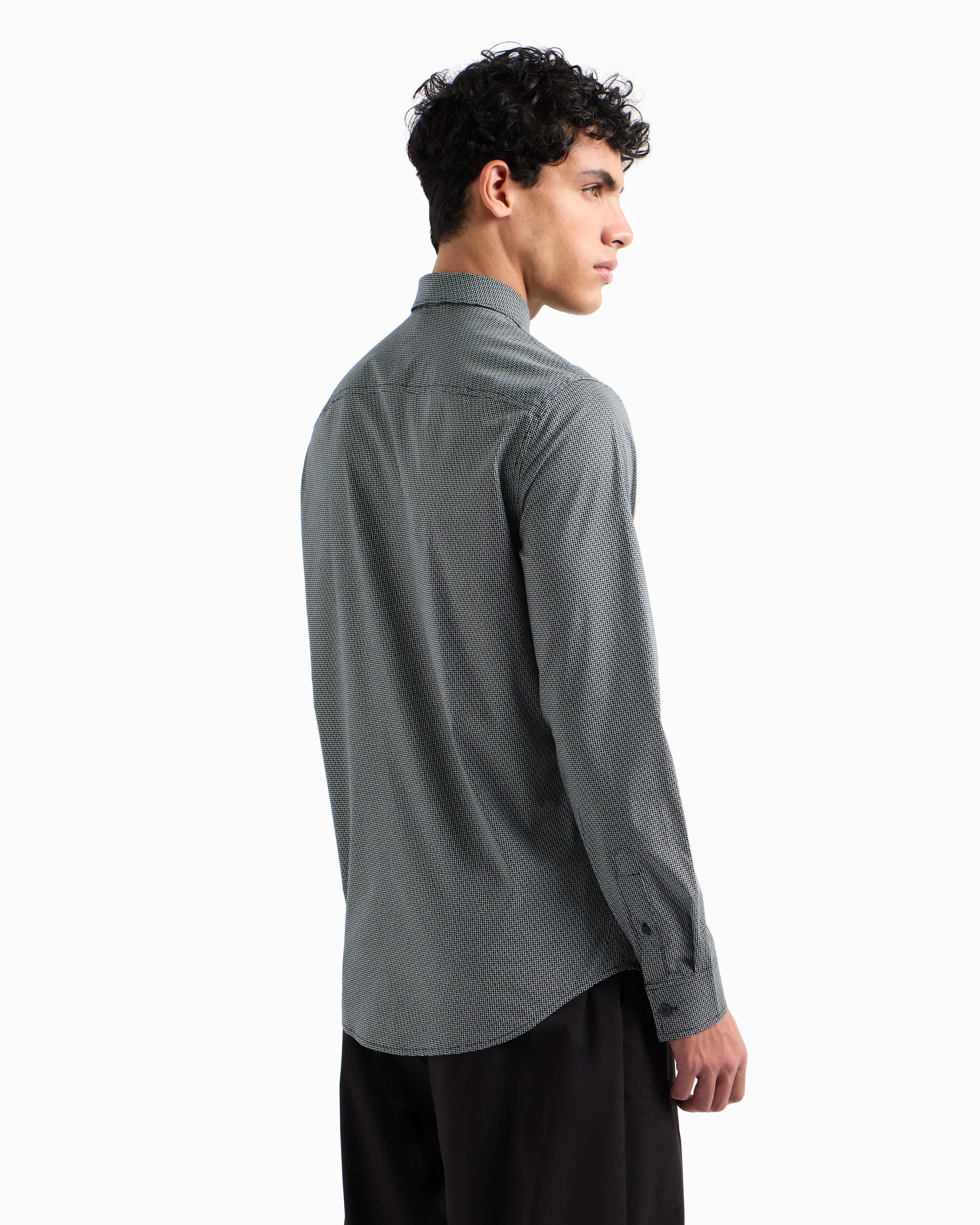 Armani Exchange Classic Shirts In Navy_blue