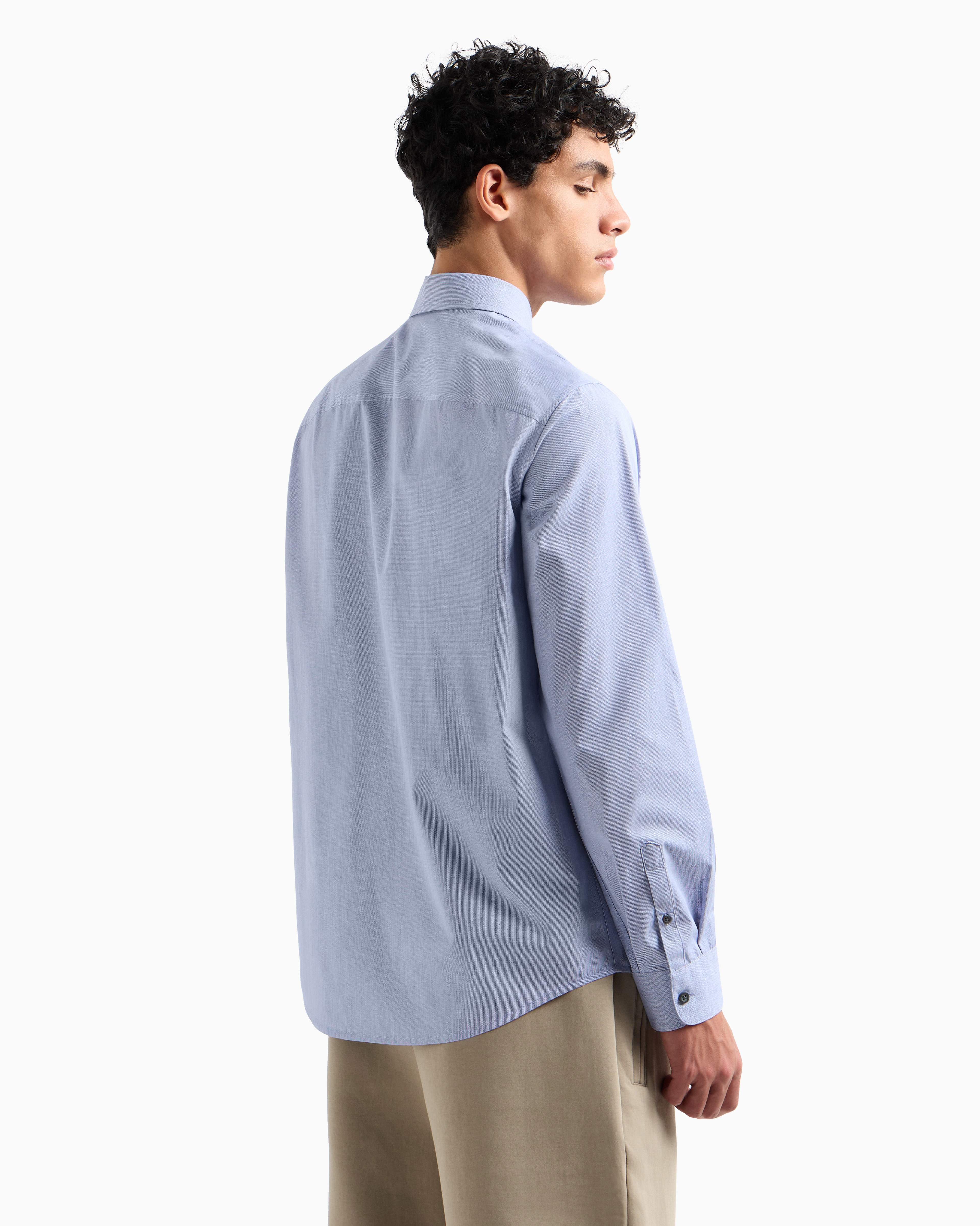 Armani Exchange Classic Shirts In Blue