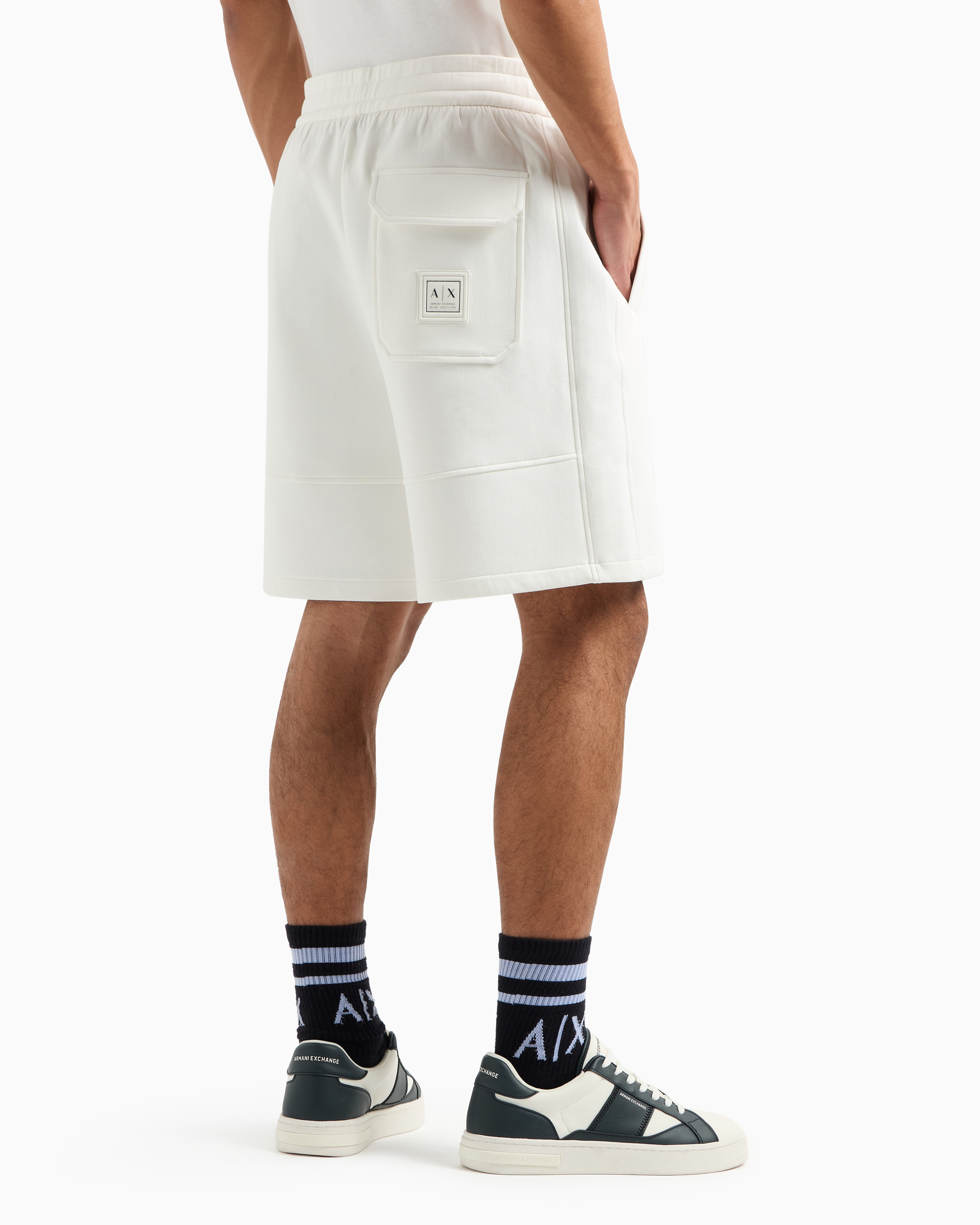 Armani Exchange Bermuda Shorts In White