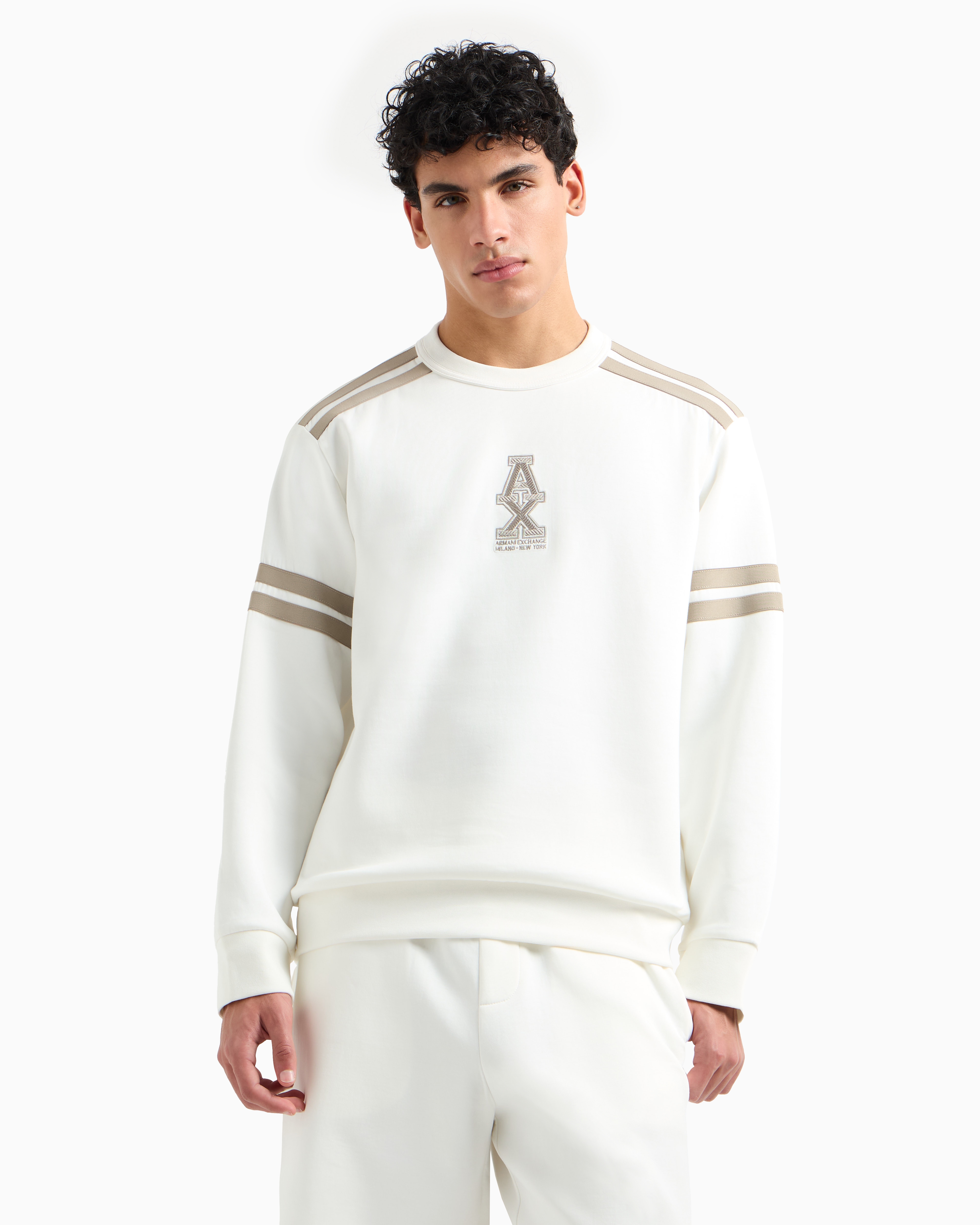 Armani Exchange Sweatshirts Without Hood In White