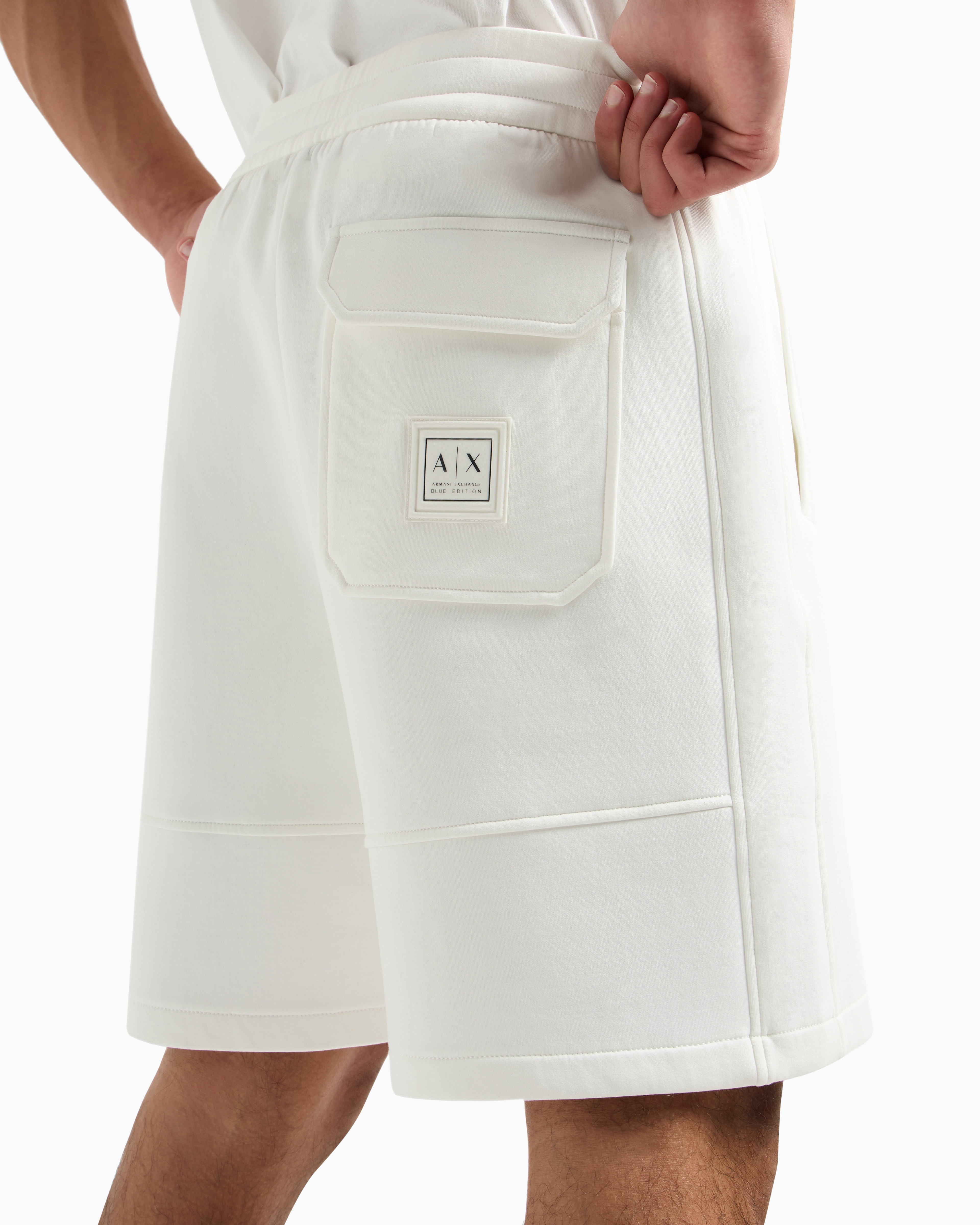 Armani Exchange Bermuda Shorts In White