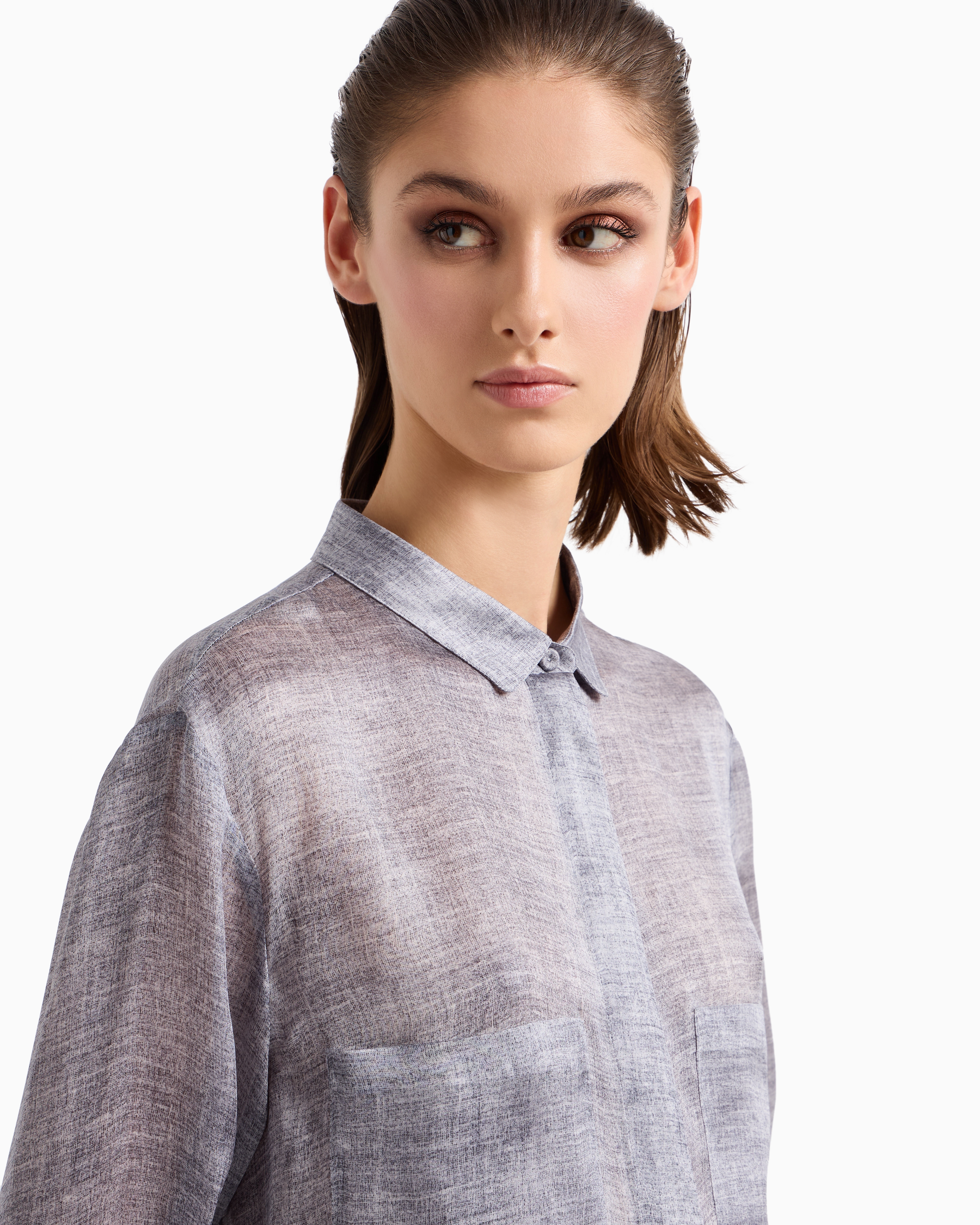 Giorgio Armani Asymmetric Button-placket Shirt