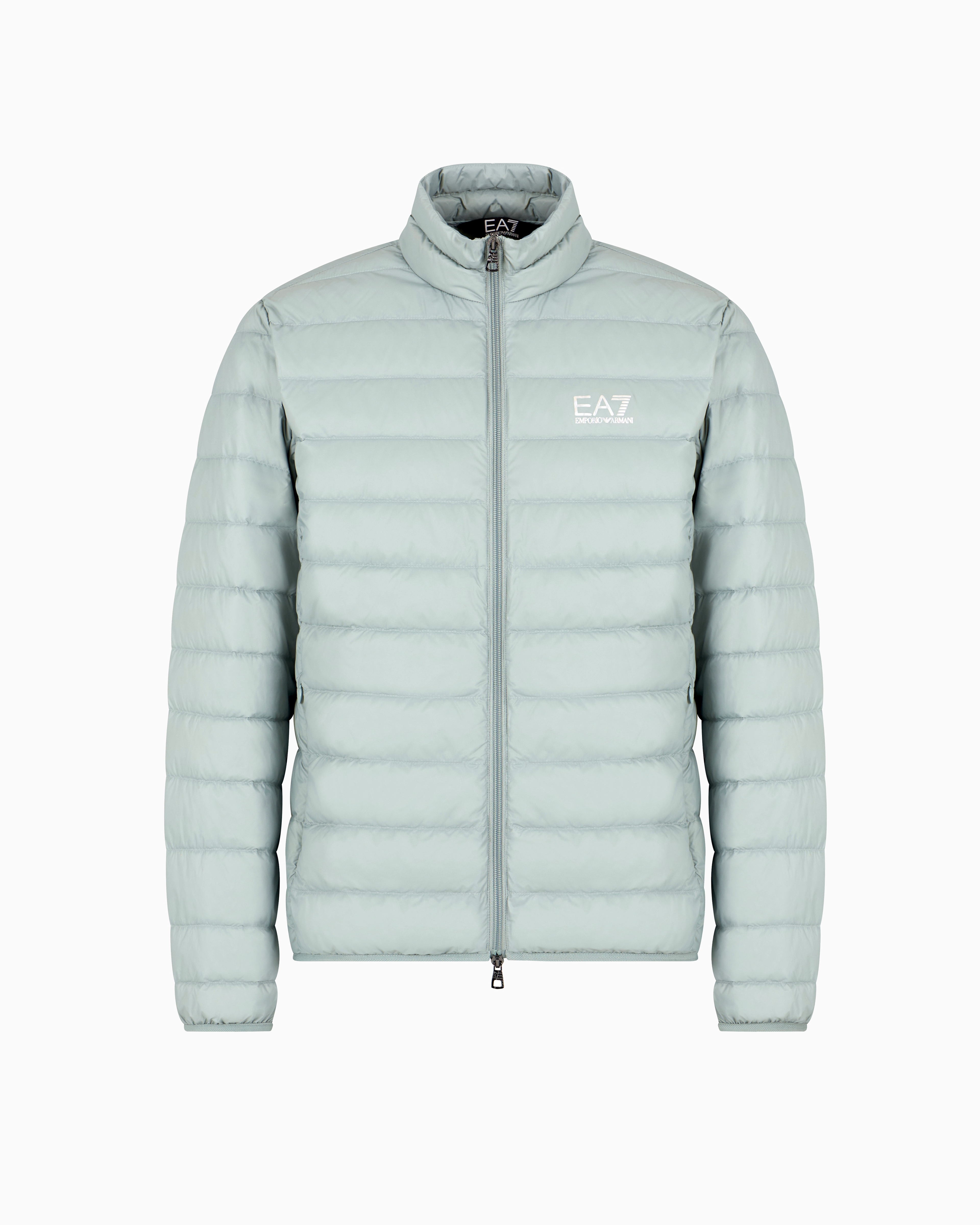 Ea7 Core Identity Packable Down Jacket In Green