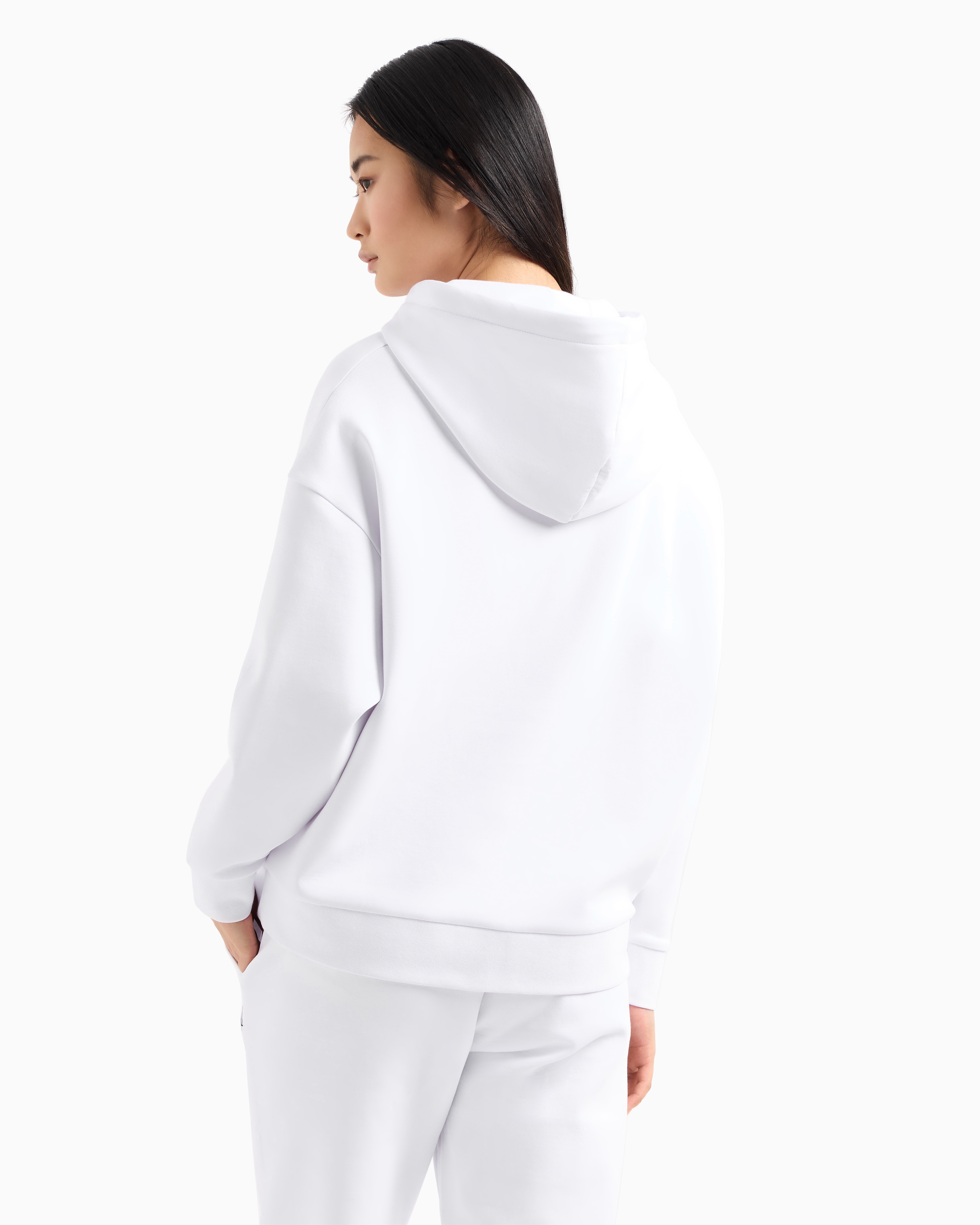 Armani Exchange Hoodies In White