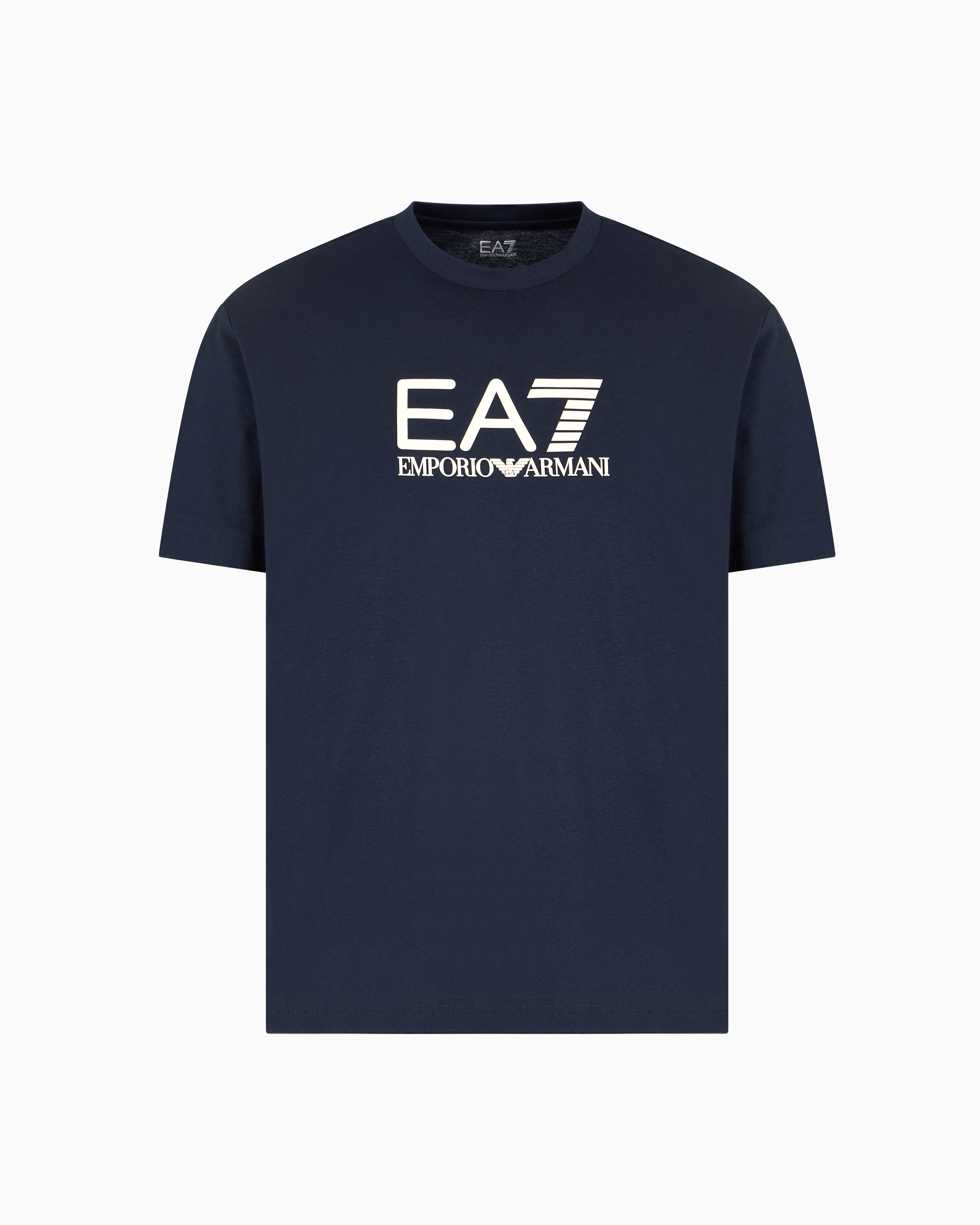 EA7 VISIBILITY COTTON CREW-NECK T-SHIRT