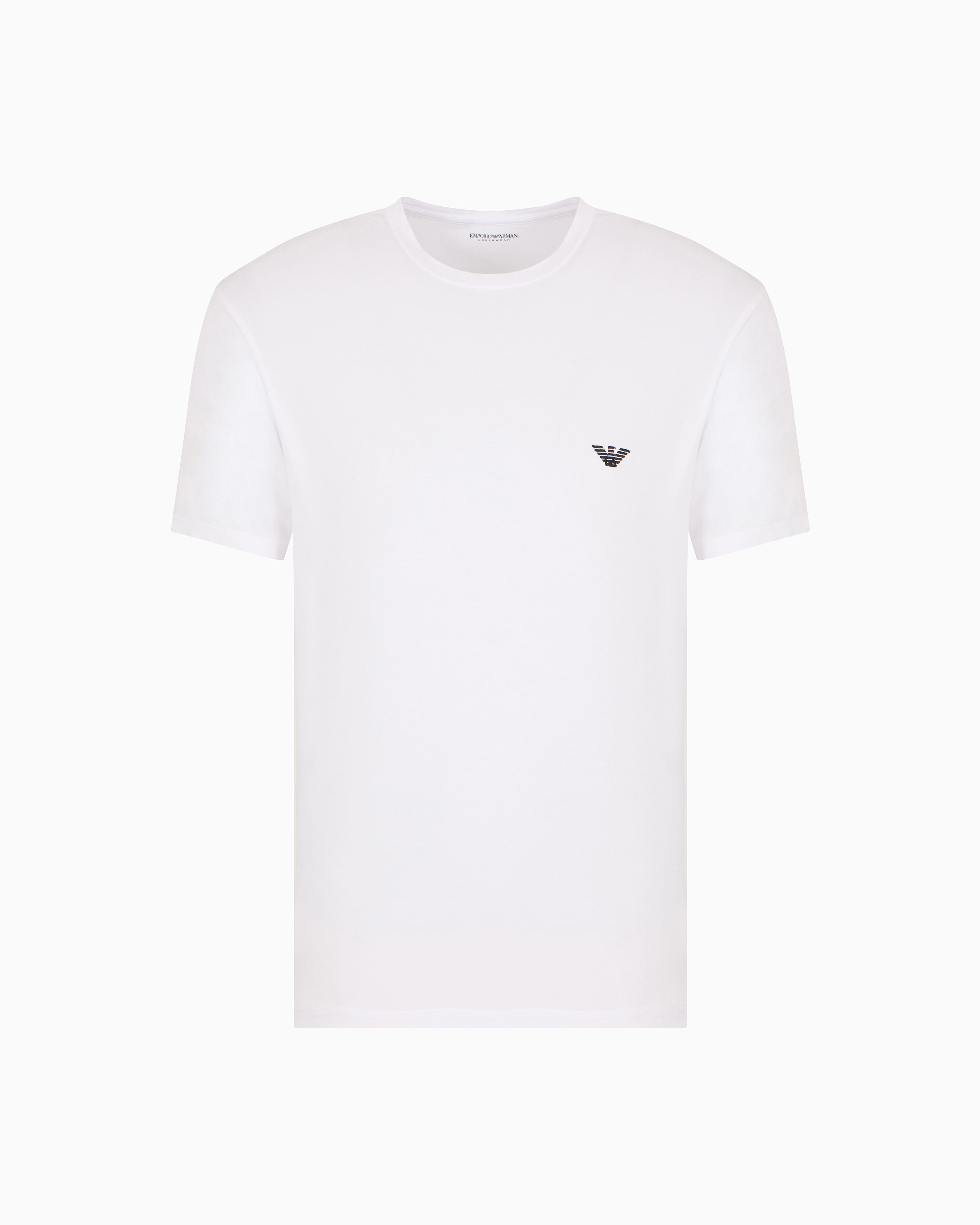 T-shirt loungewear fitted fit in soft modal | Emporio Armani