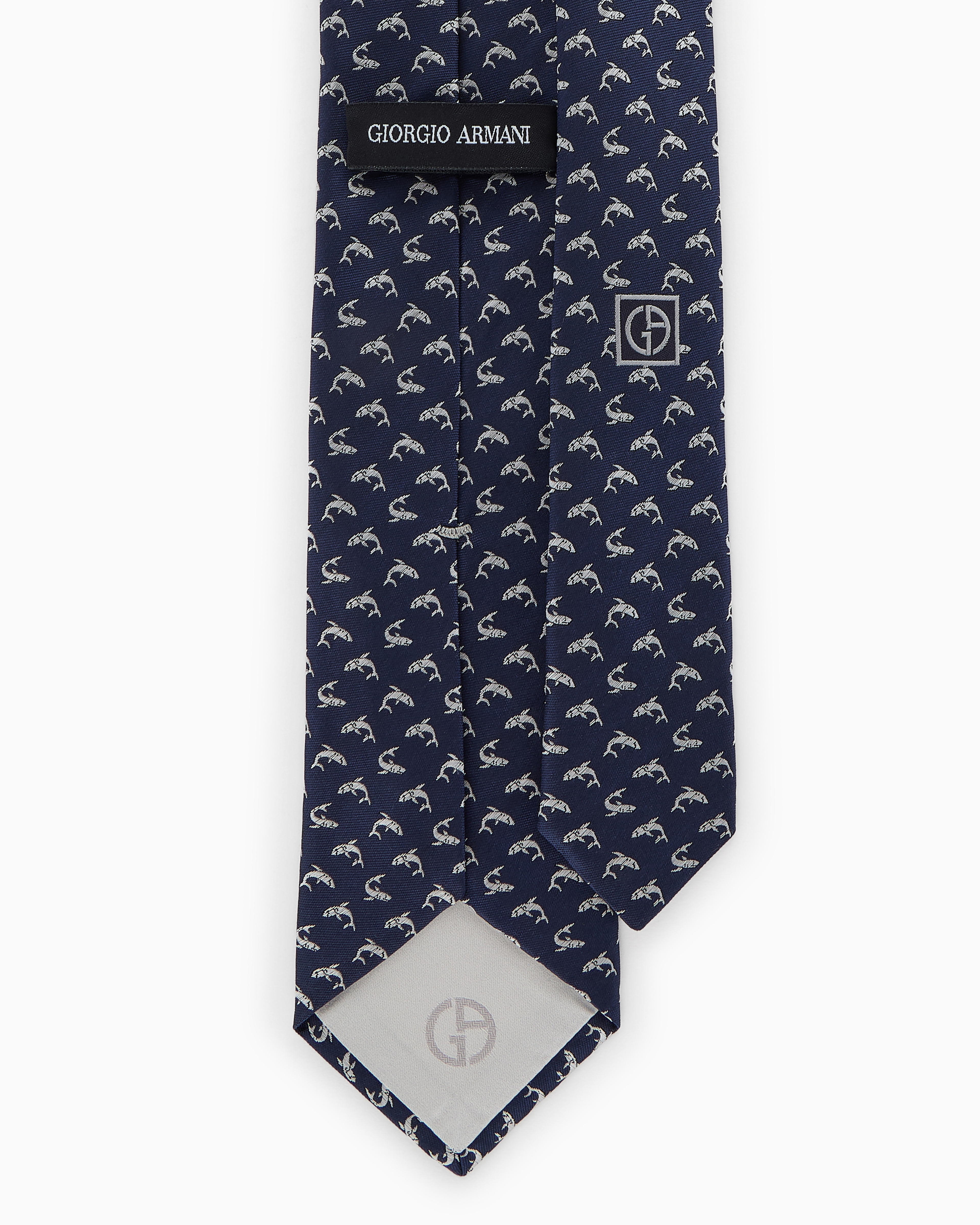 Pure silk jacquard tie | Giorgio Armani