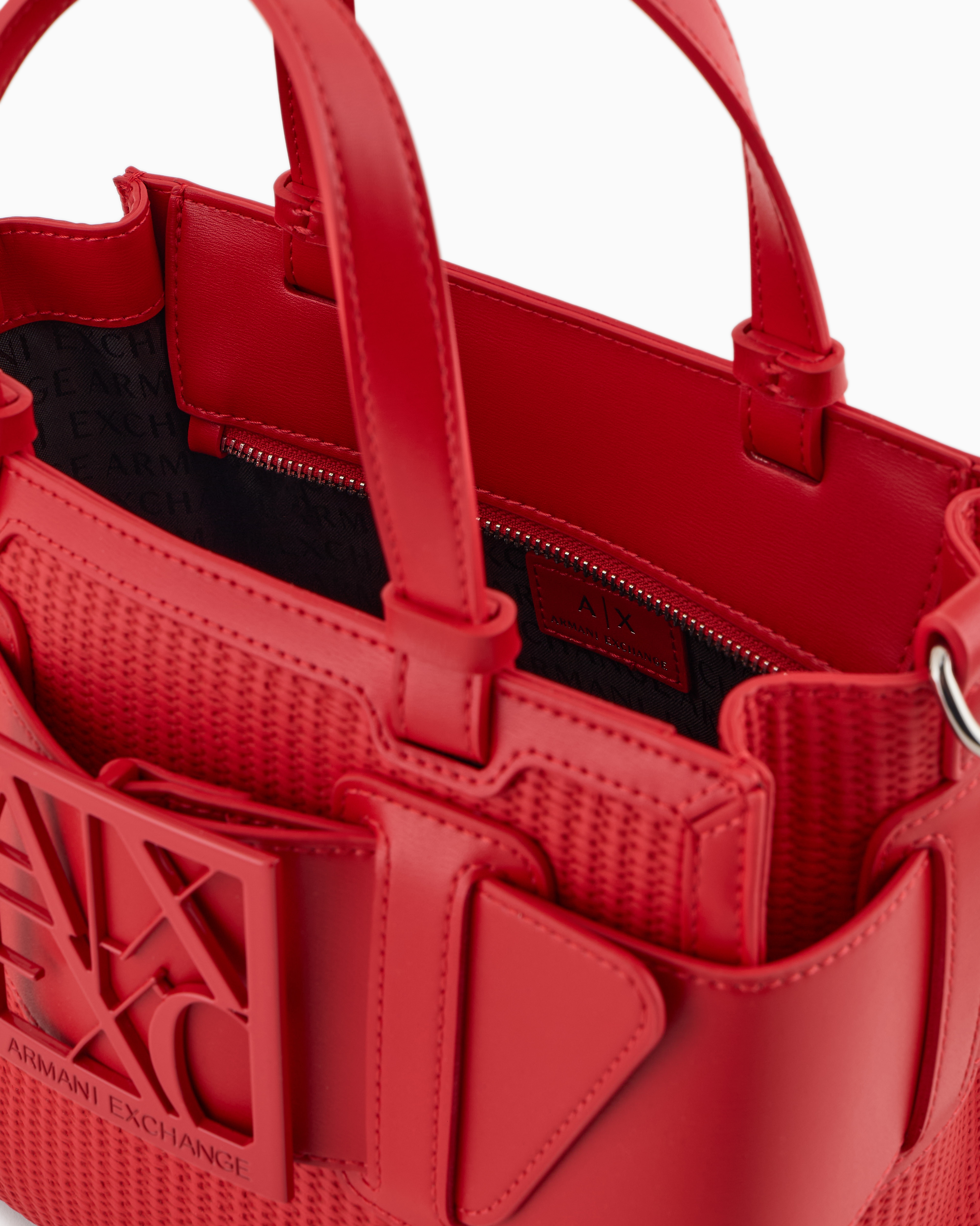 Armani Exchange Shoppers In Red