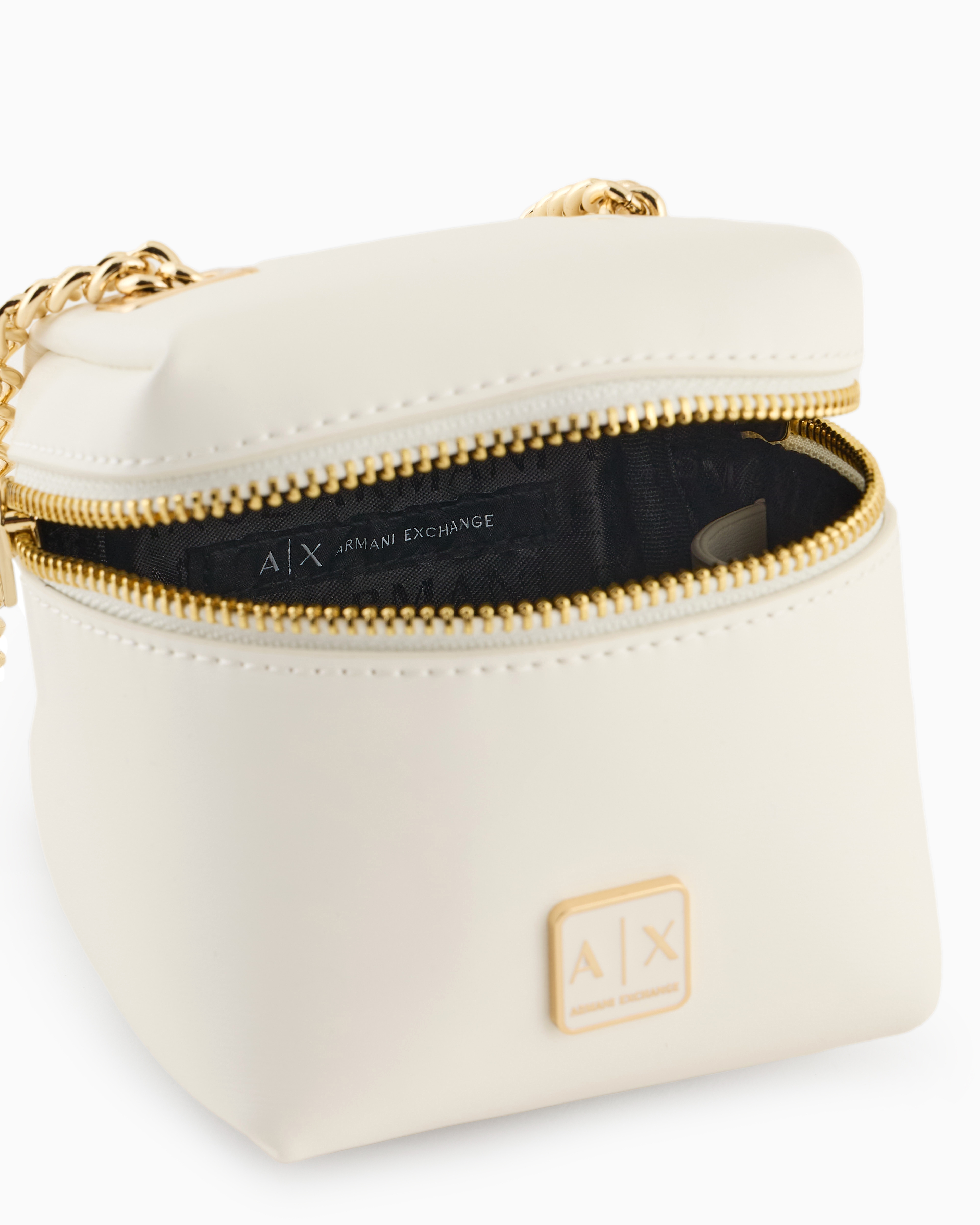 y様　 Armani Exchange ホワイト ミニショルダーバッグ Mini shoulder bag with logo | Armani Exchange