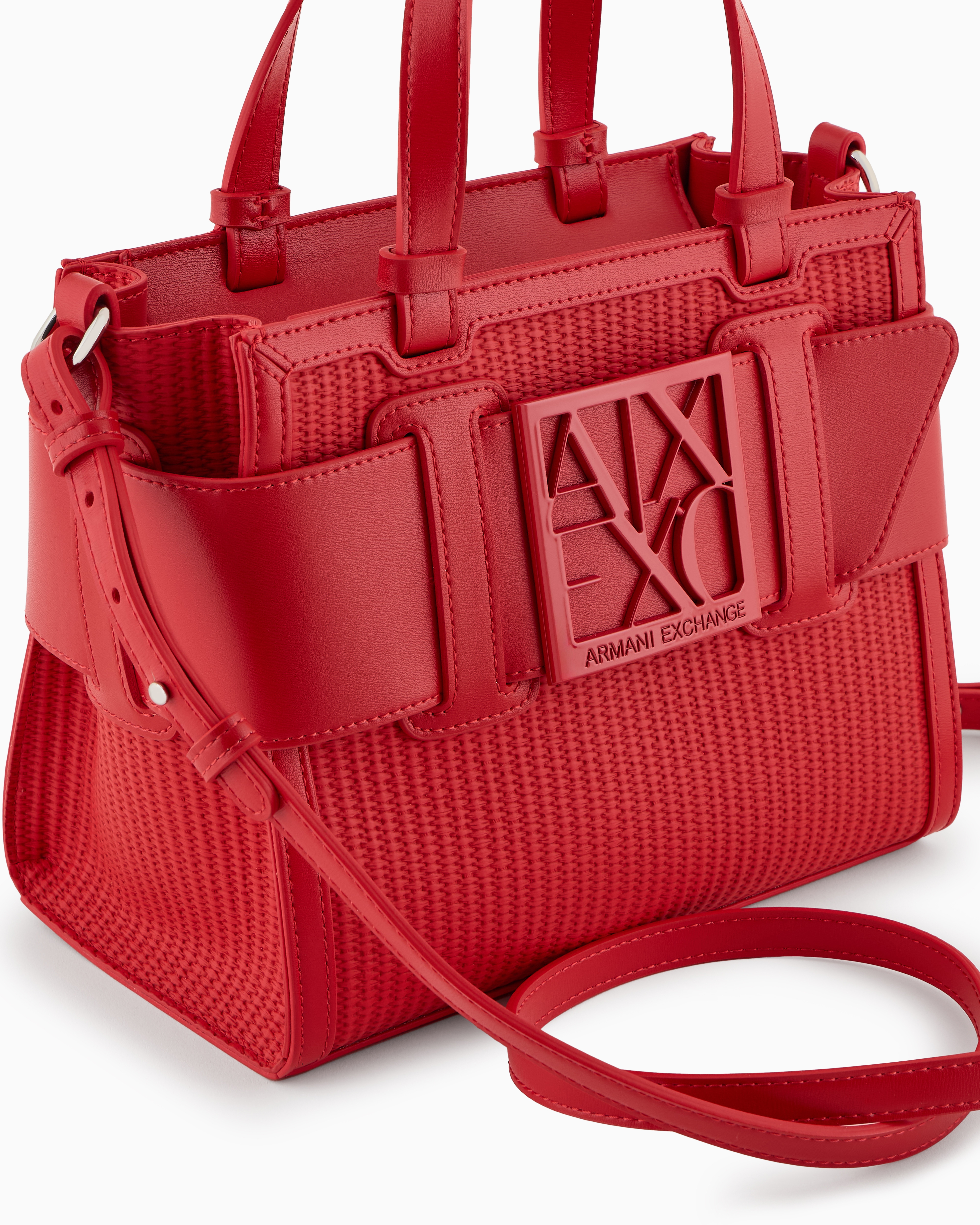 Armani Exchange Shoppers In Red