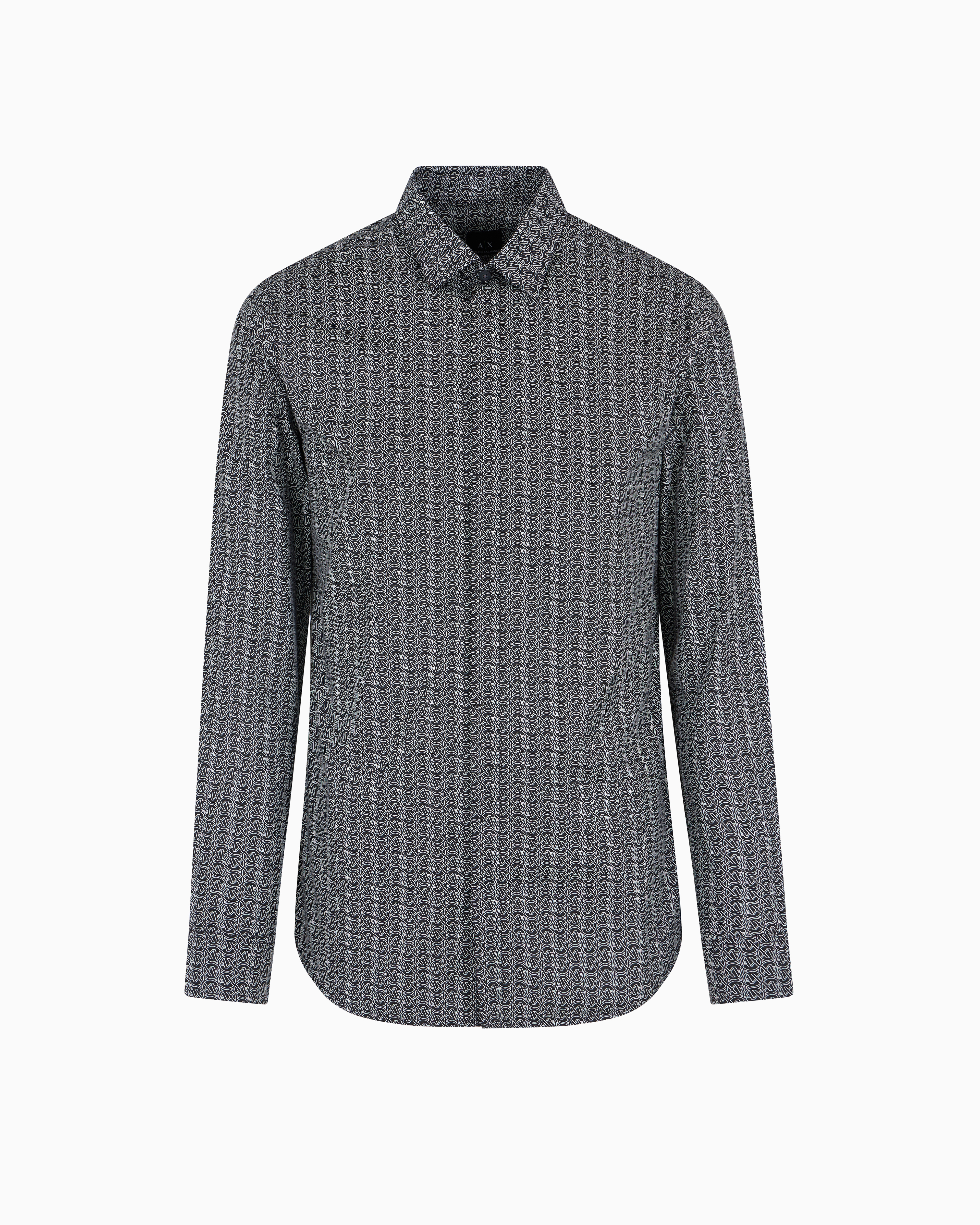 Armani Exchange Classic Shirts In Black