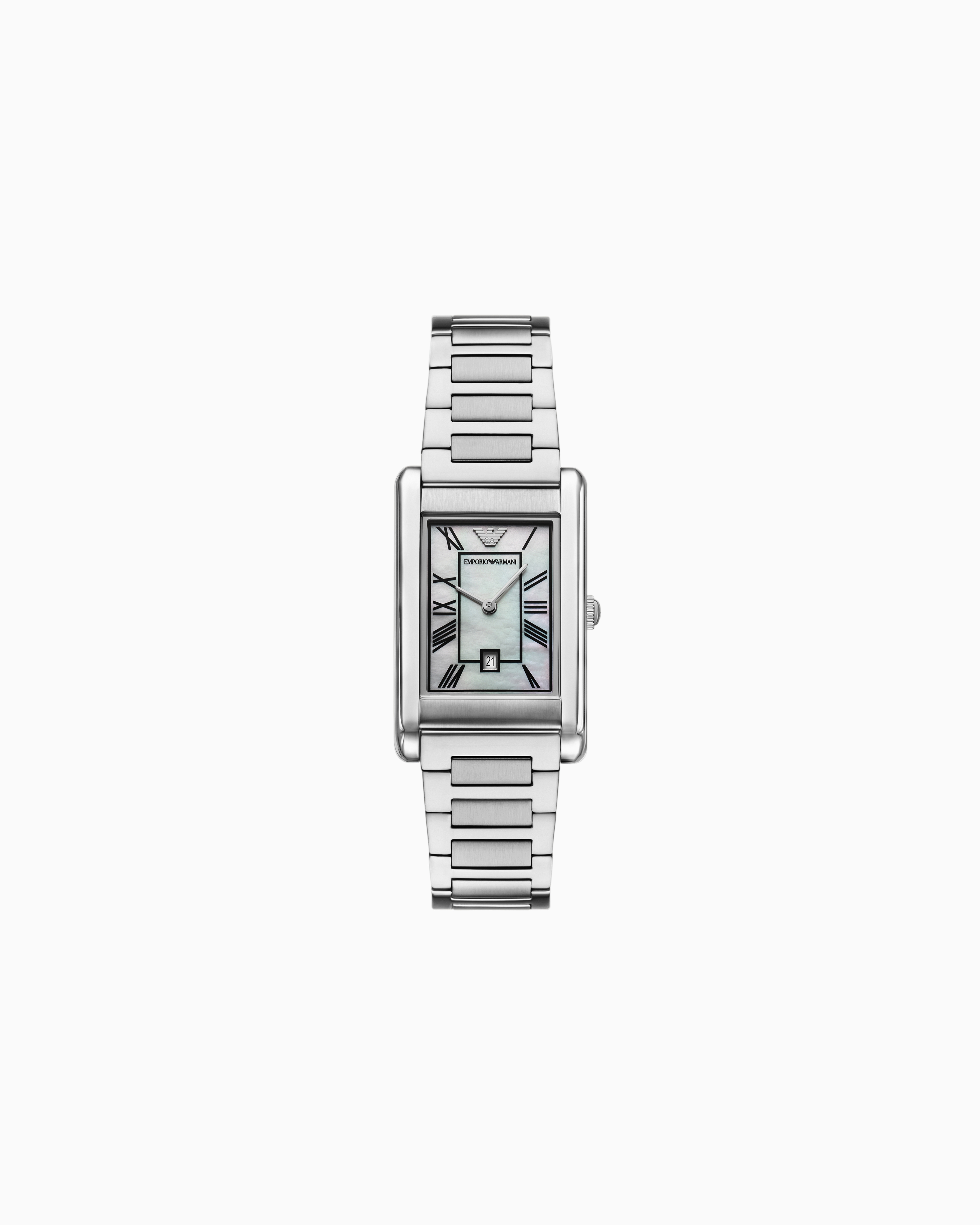 Emporio Armani Steel Strap Watches In Multicoloured