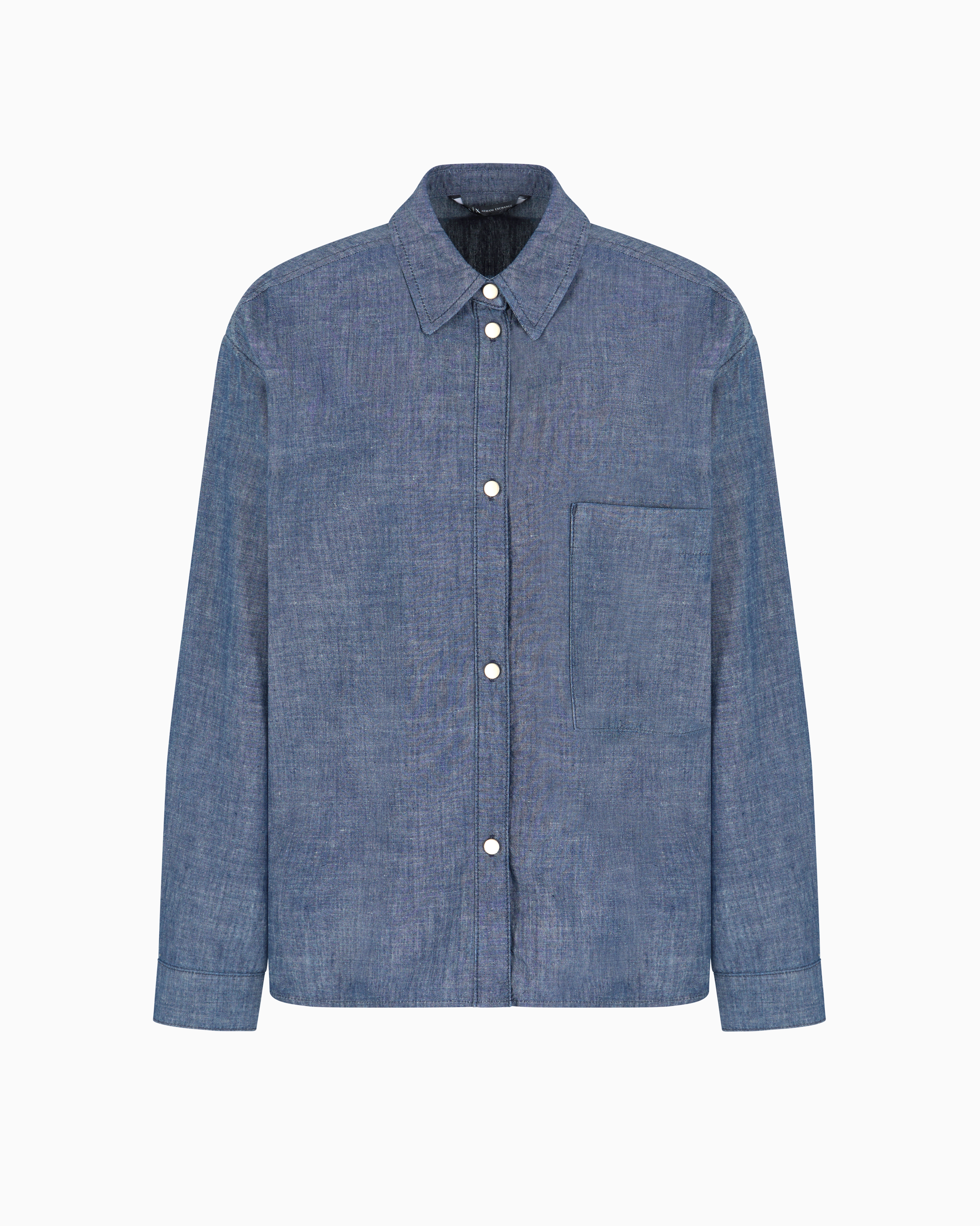 Armani Exchange Blue Casual Shirts Large