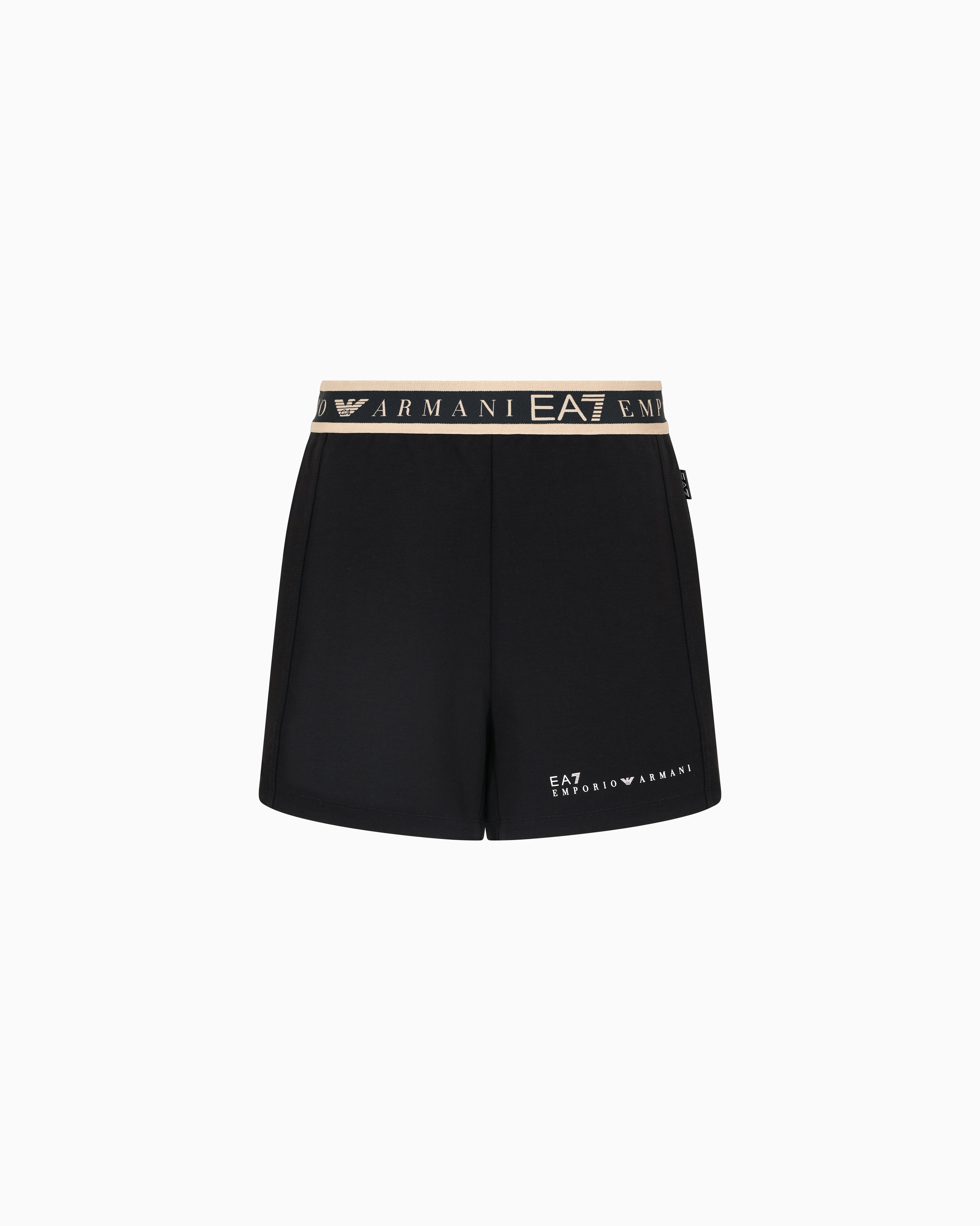 Ea7 Dynamic Athlete Shorts In Natural Ventus7 Technical Fabric In Black